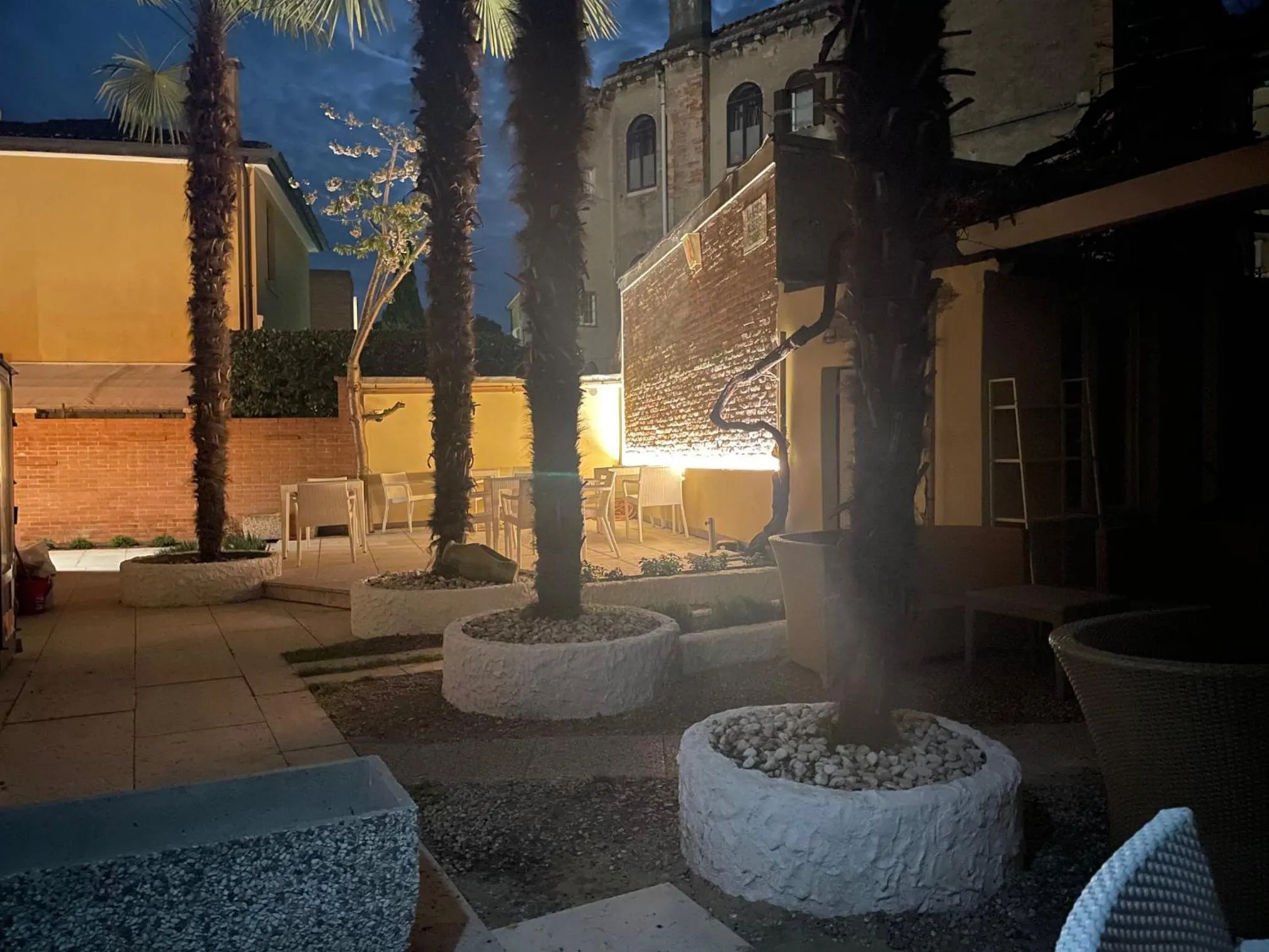 Patio in Hotel La Pergola di Venezia