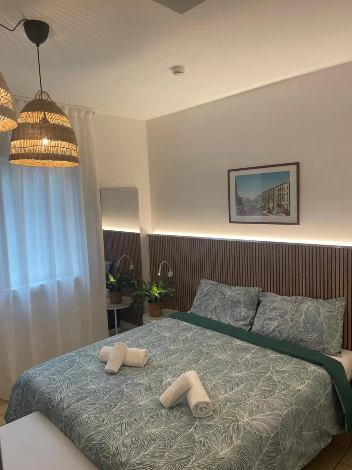 Bed in Hotel La Pergola di Venezia