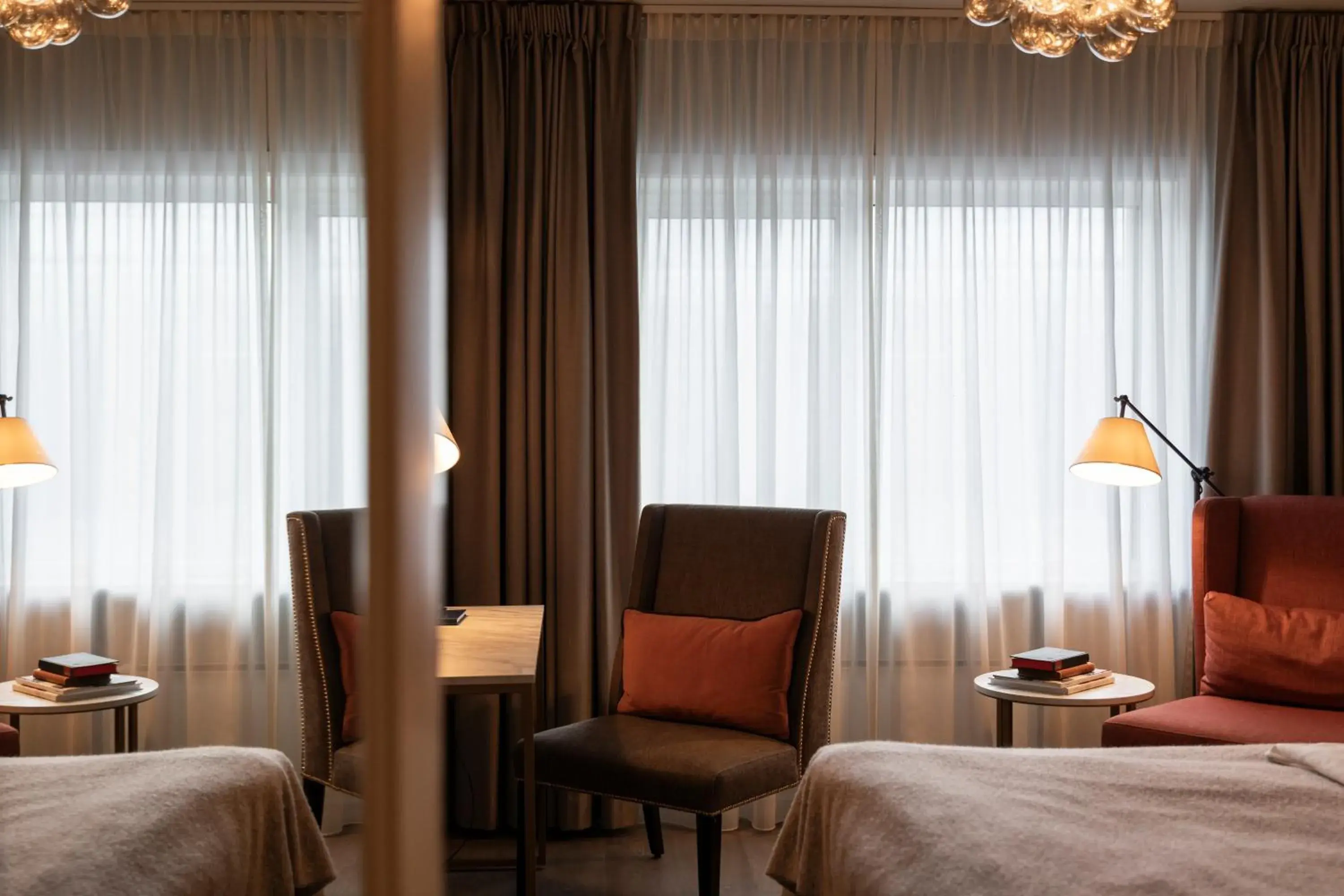 Seating area, Bed in Home Hotel Grand Bodø Seating area, Bed in Home Hotel Grand Bodø