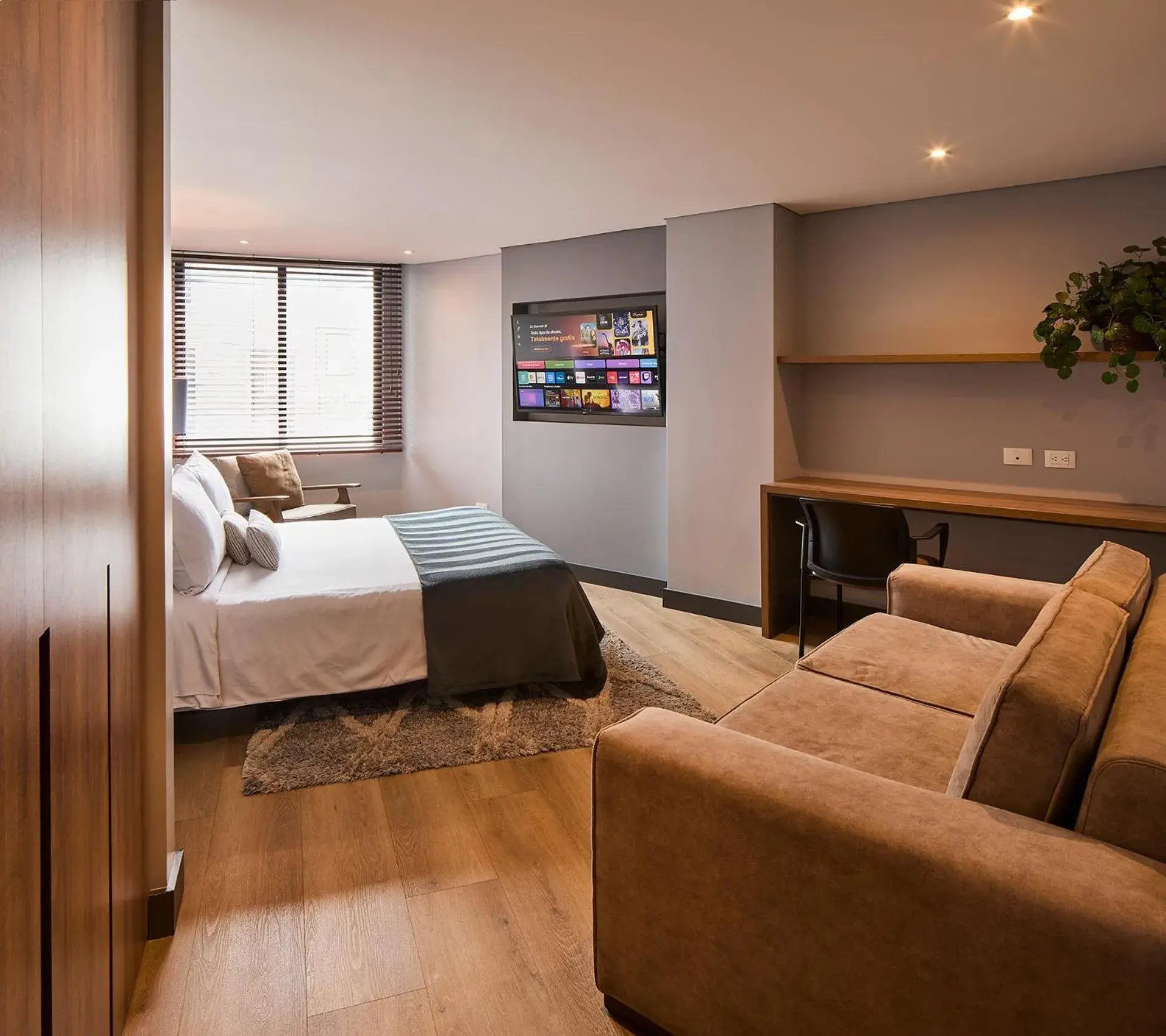 Bedroom, Bed in Nico Apartasuites Bedroom, Bed in Nico Apartasuites