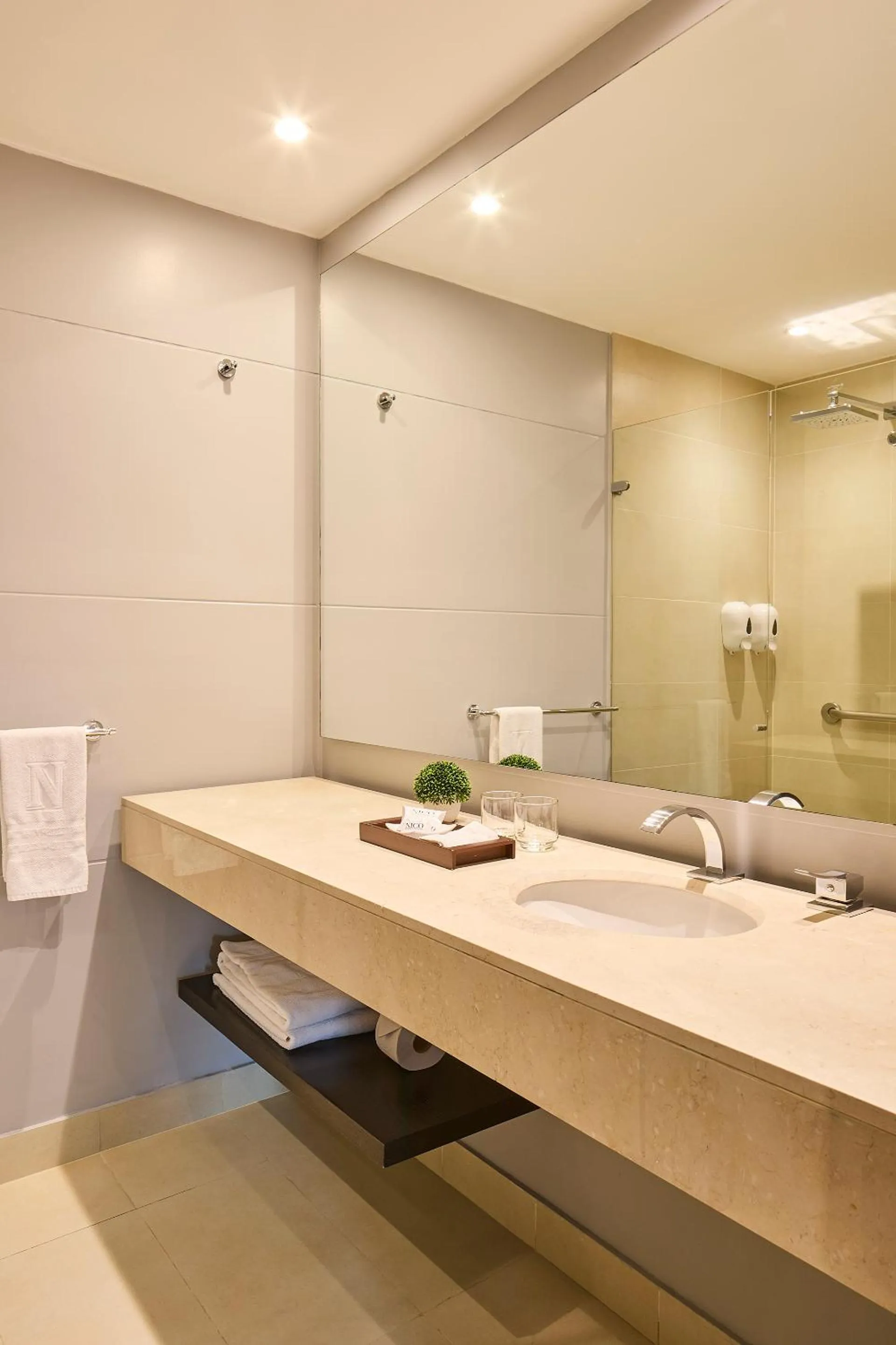 Bathroom in Nico Apartasuites