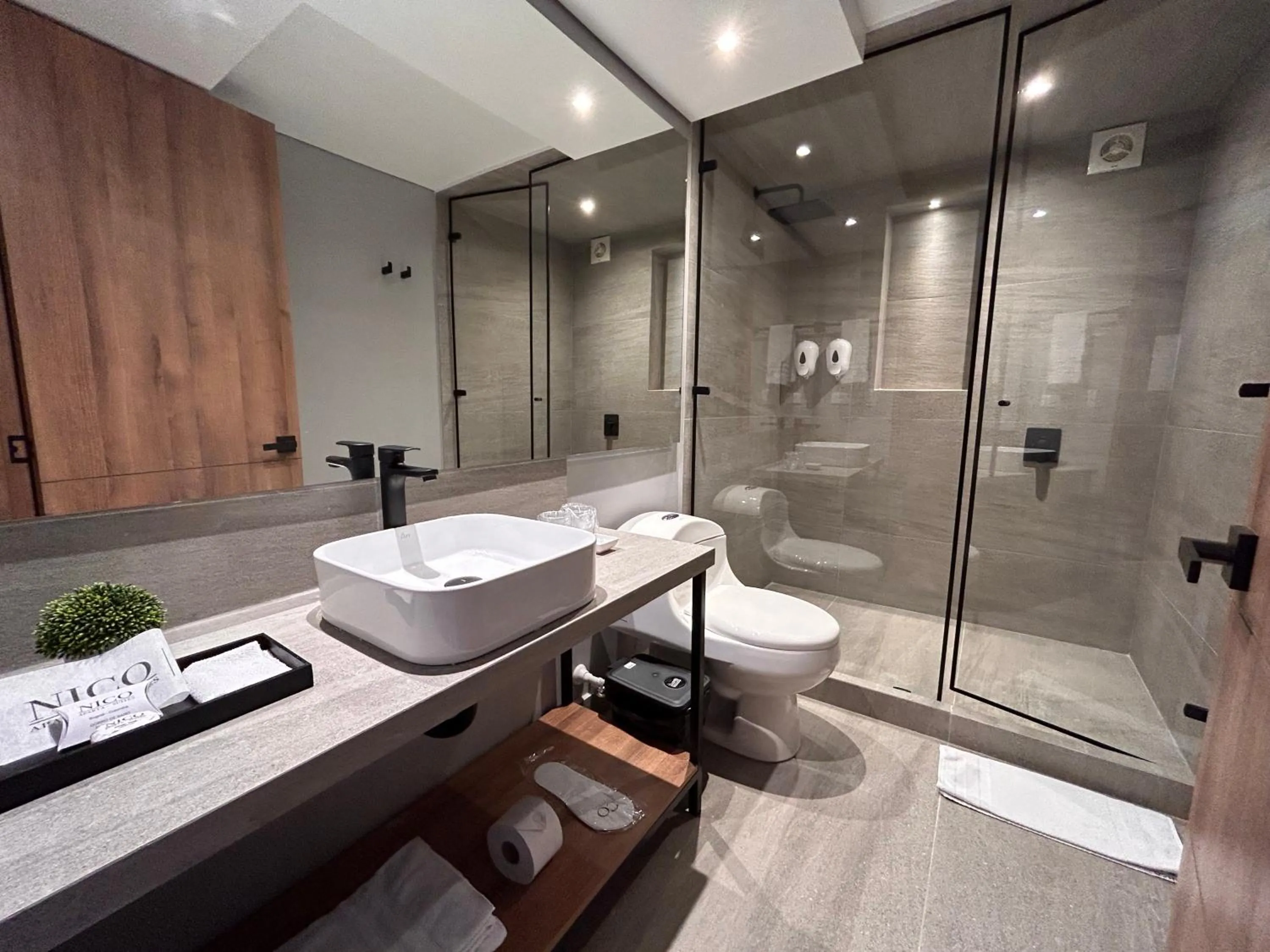 Bathroom in Nico Apartasuites