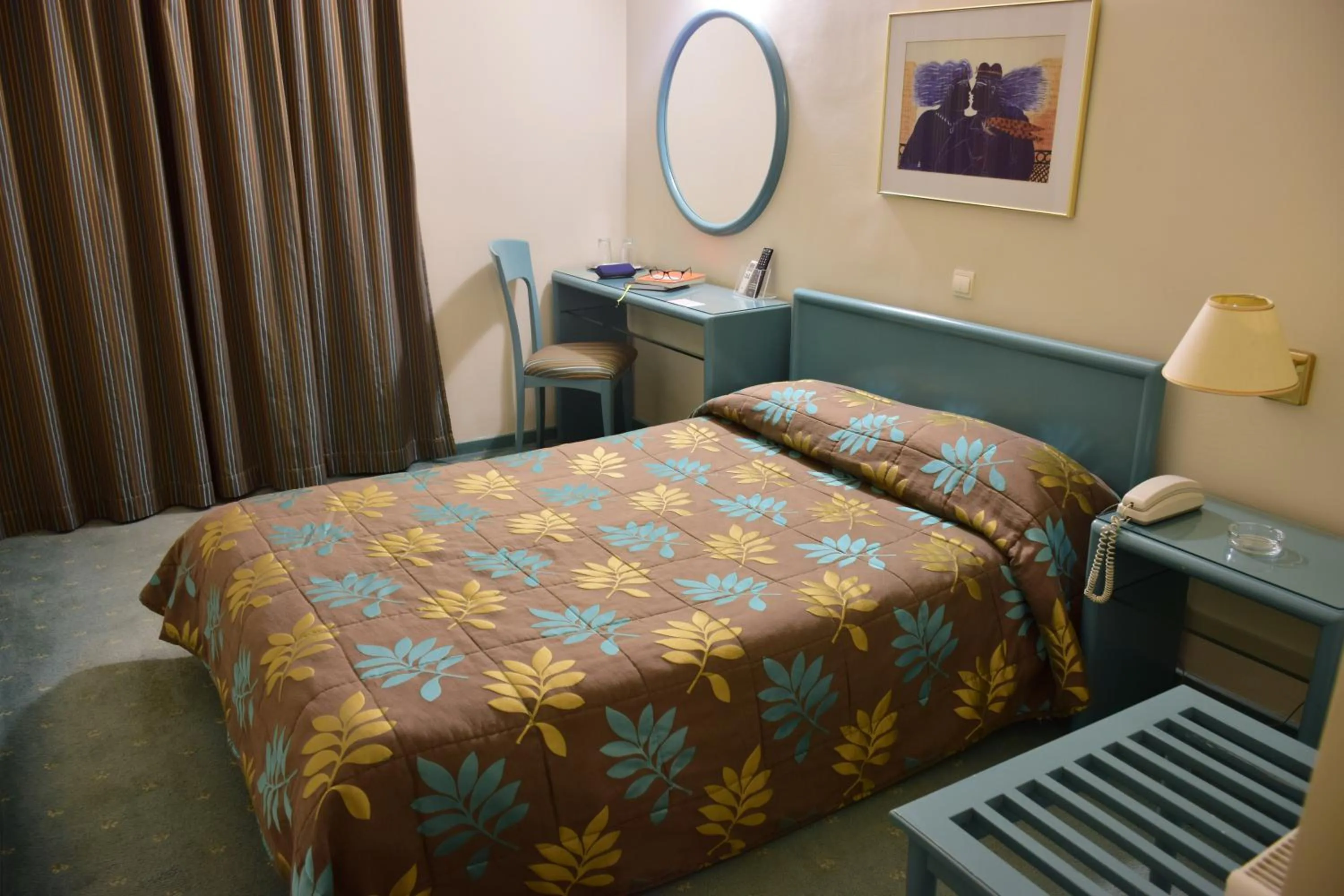 Bed in Hotel Galaxias