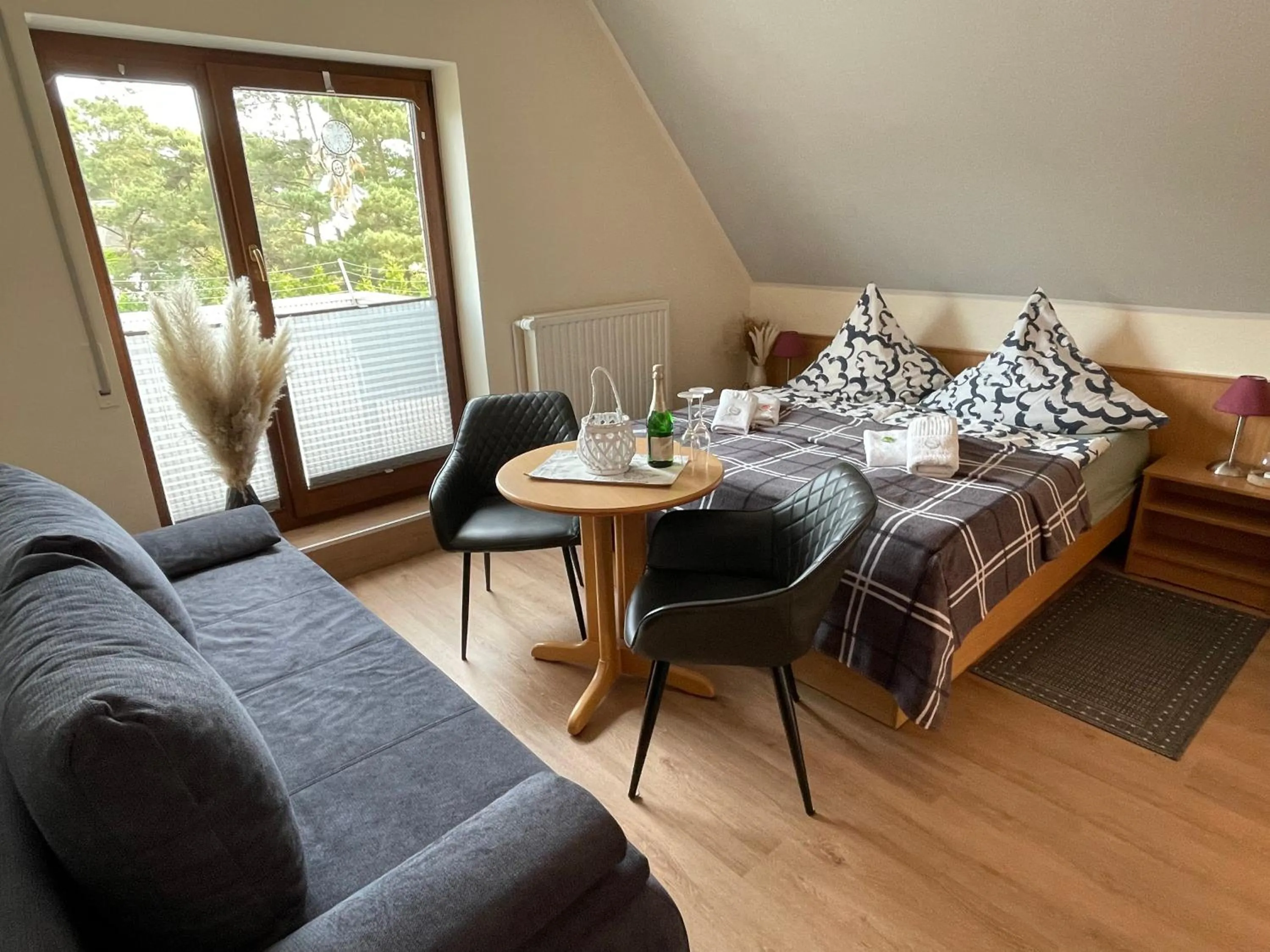 Bed in Pension Fischerhaus