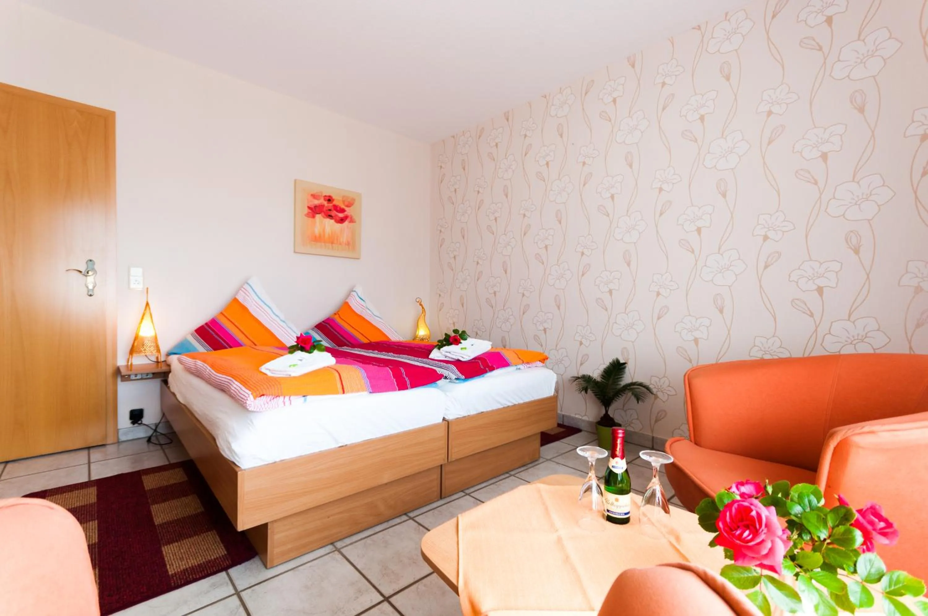 Bed in Pension Fischerhaus