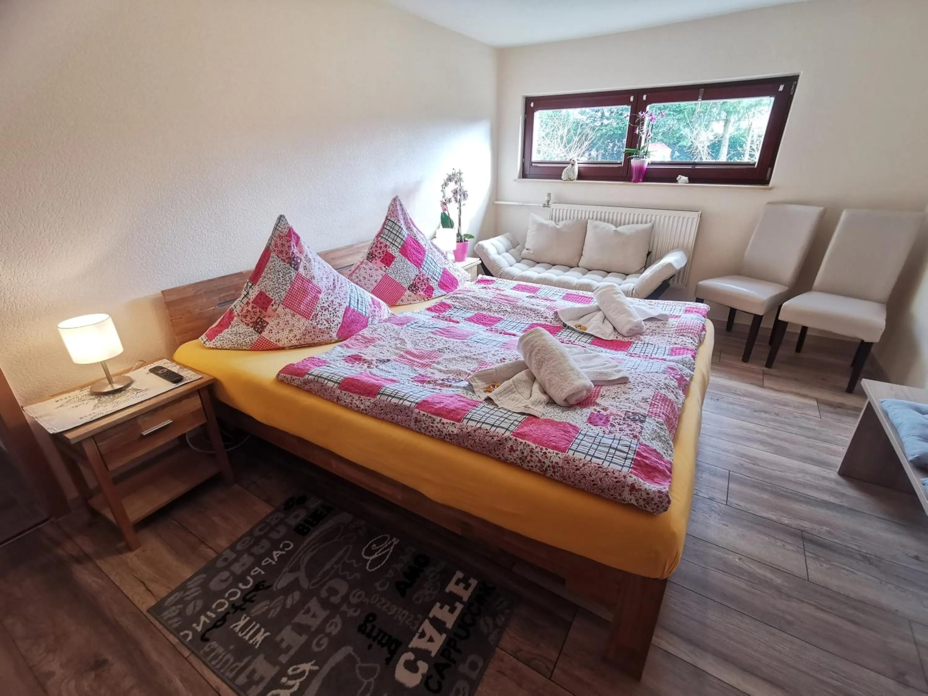 Bed in Pension Fischerhaus