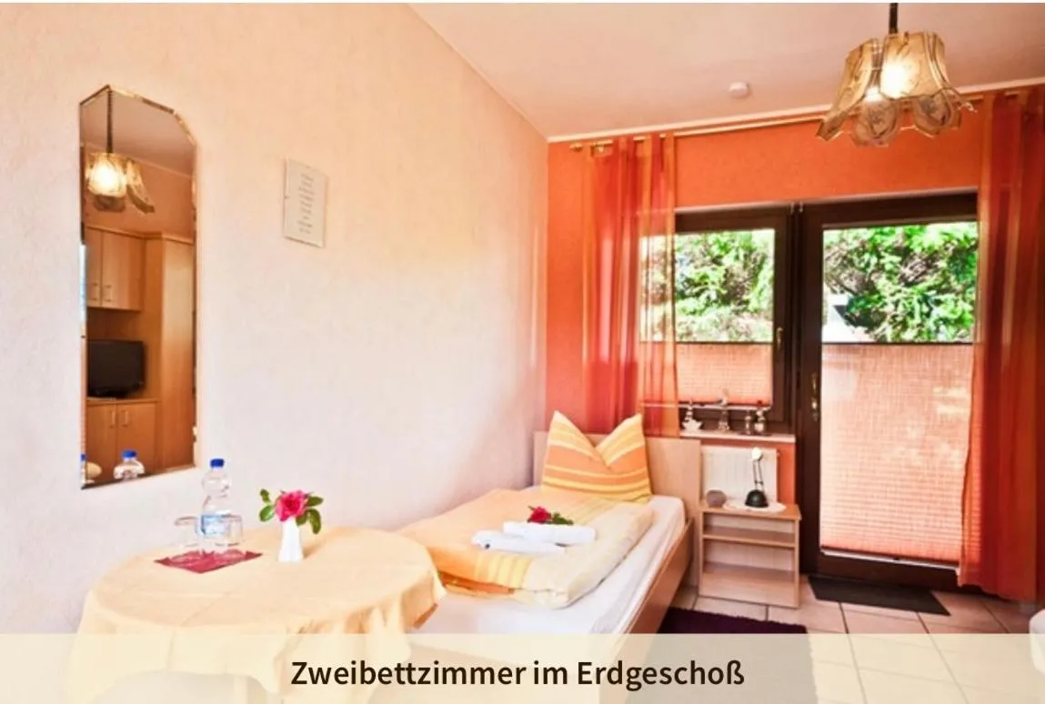 Bed in Pension Fischerhaus