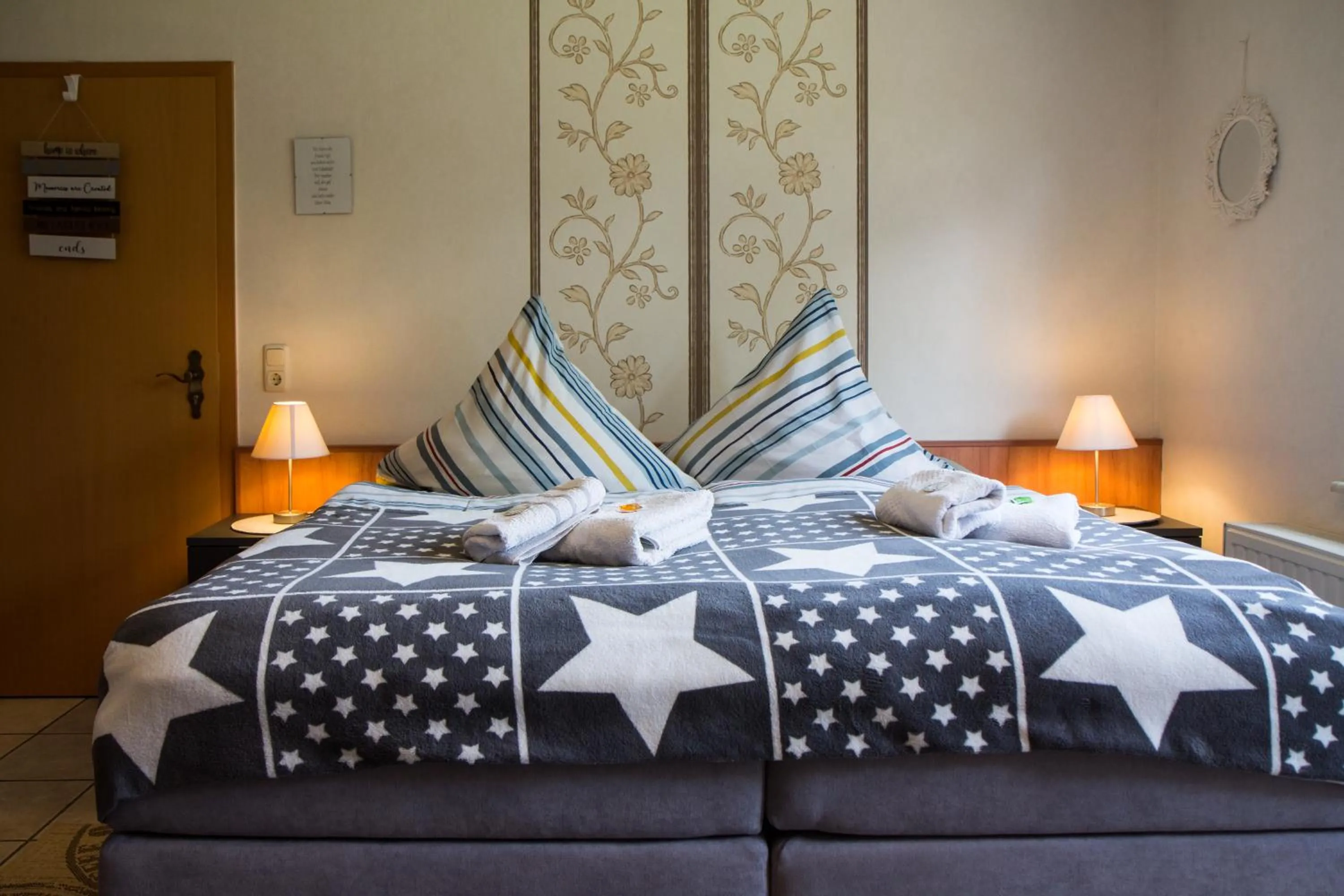 Bed in Pension Fischerhaus