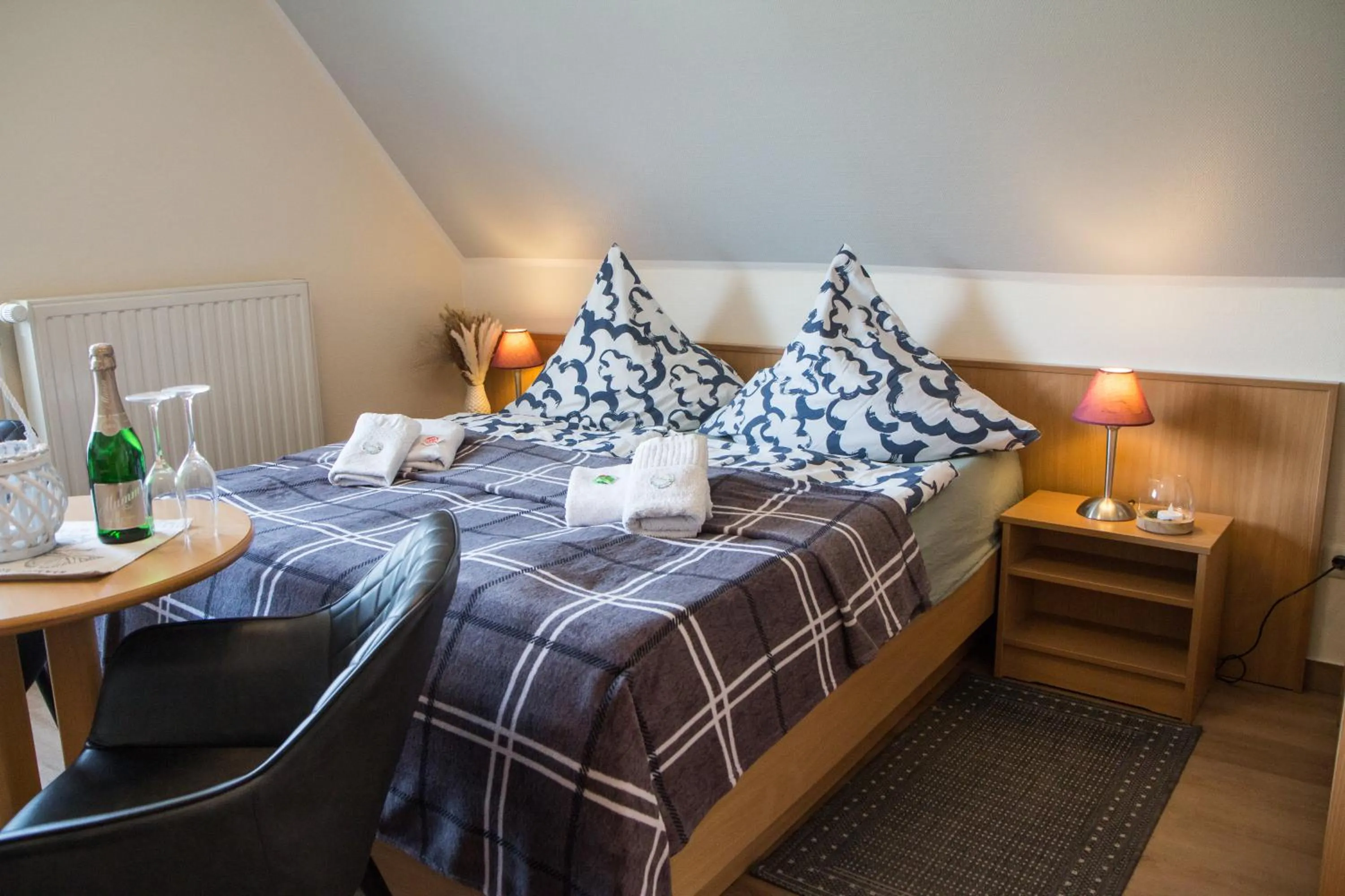 Bed in Pension Fischerhaus