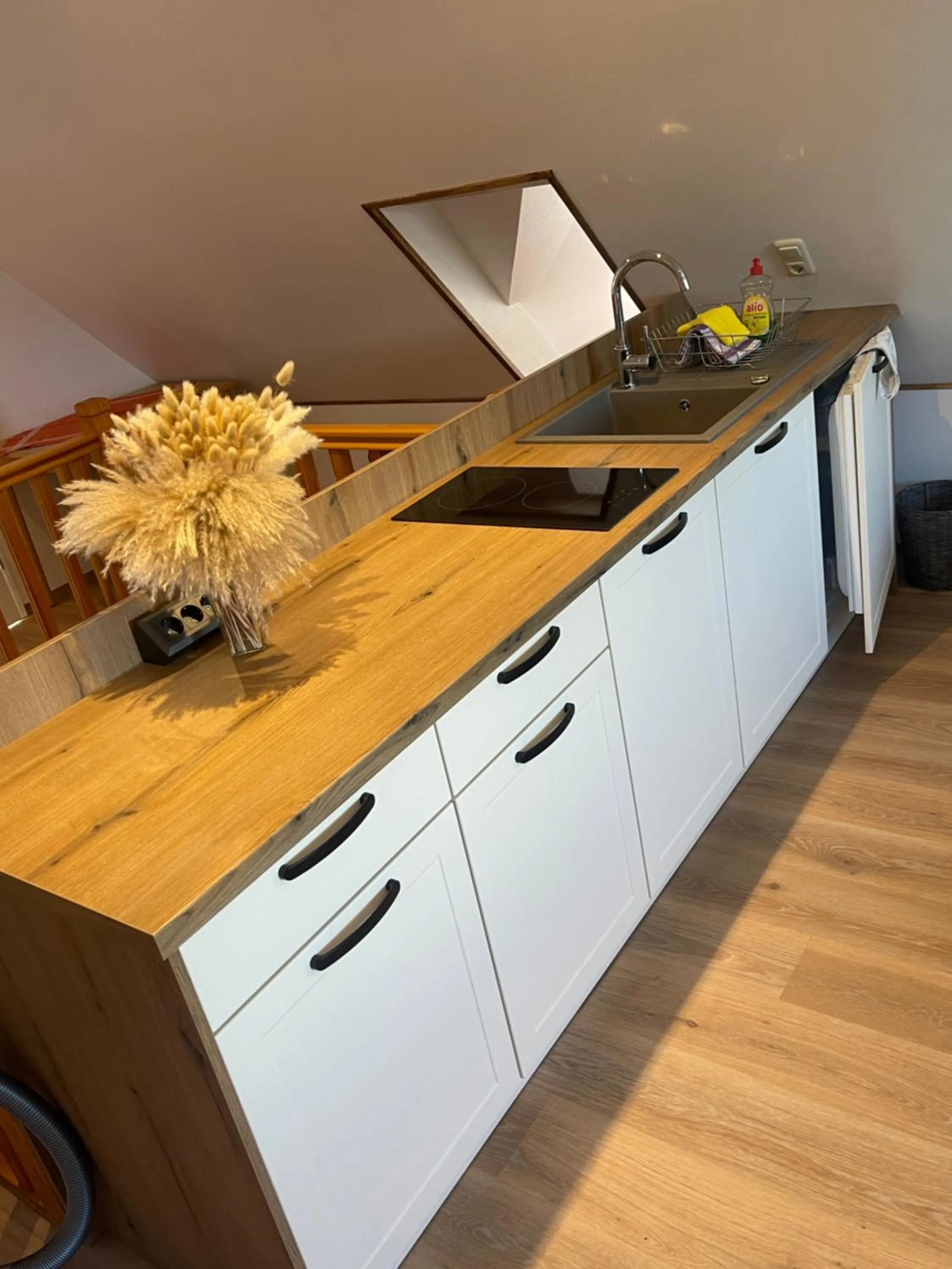 Kitchen or kitchenette in Pension Fischerhaus