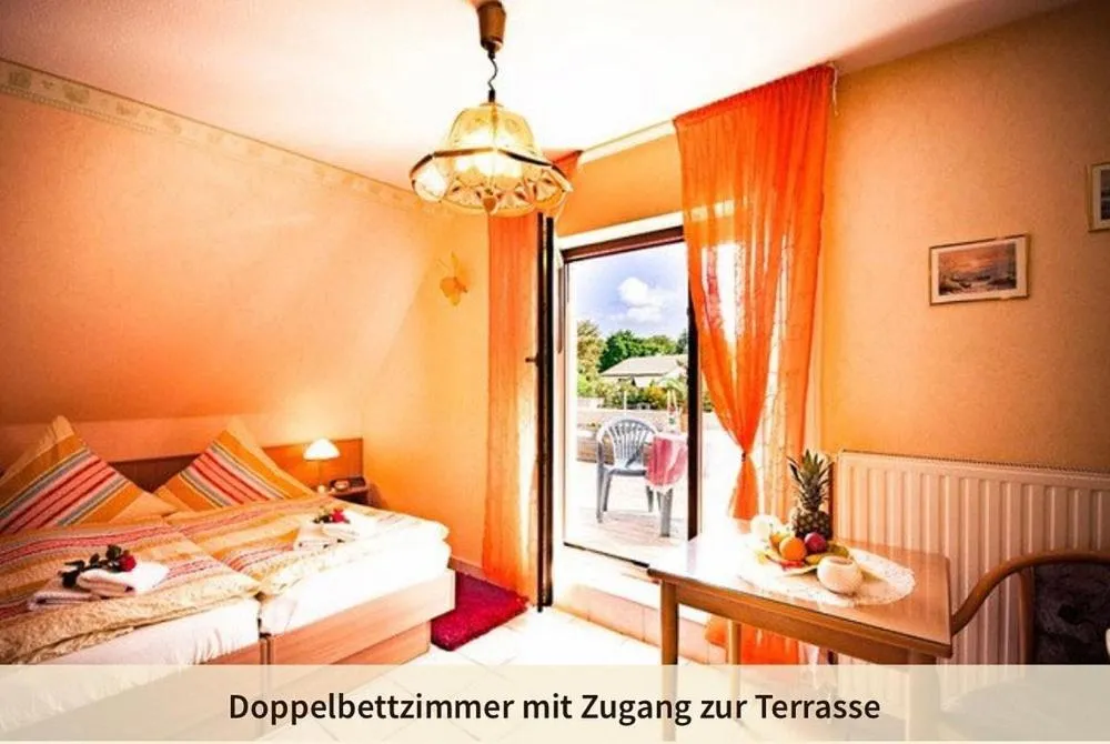 Bed in Pension Fischerhaus