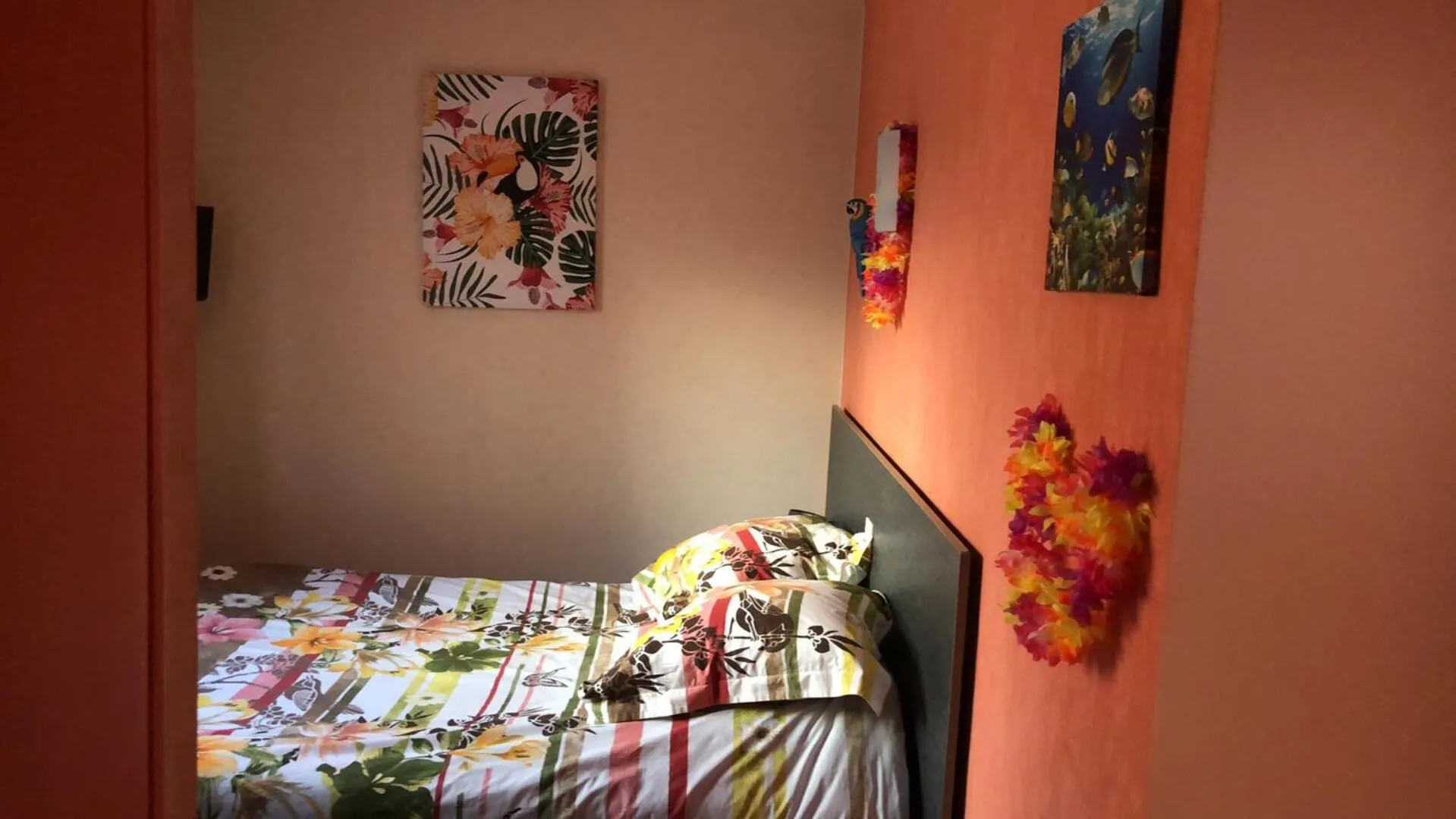 Bedroom, Bed in Hôtel Le Bambi