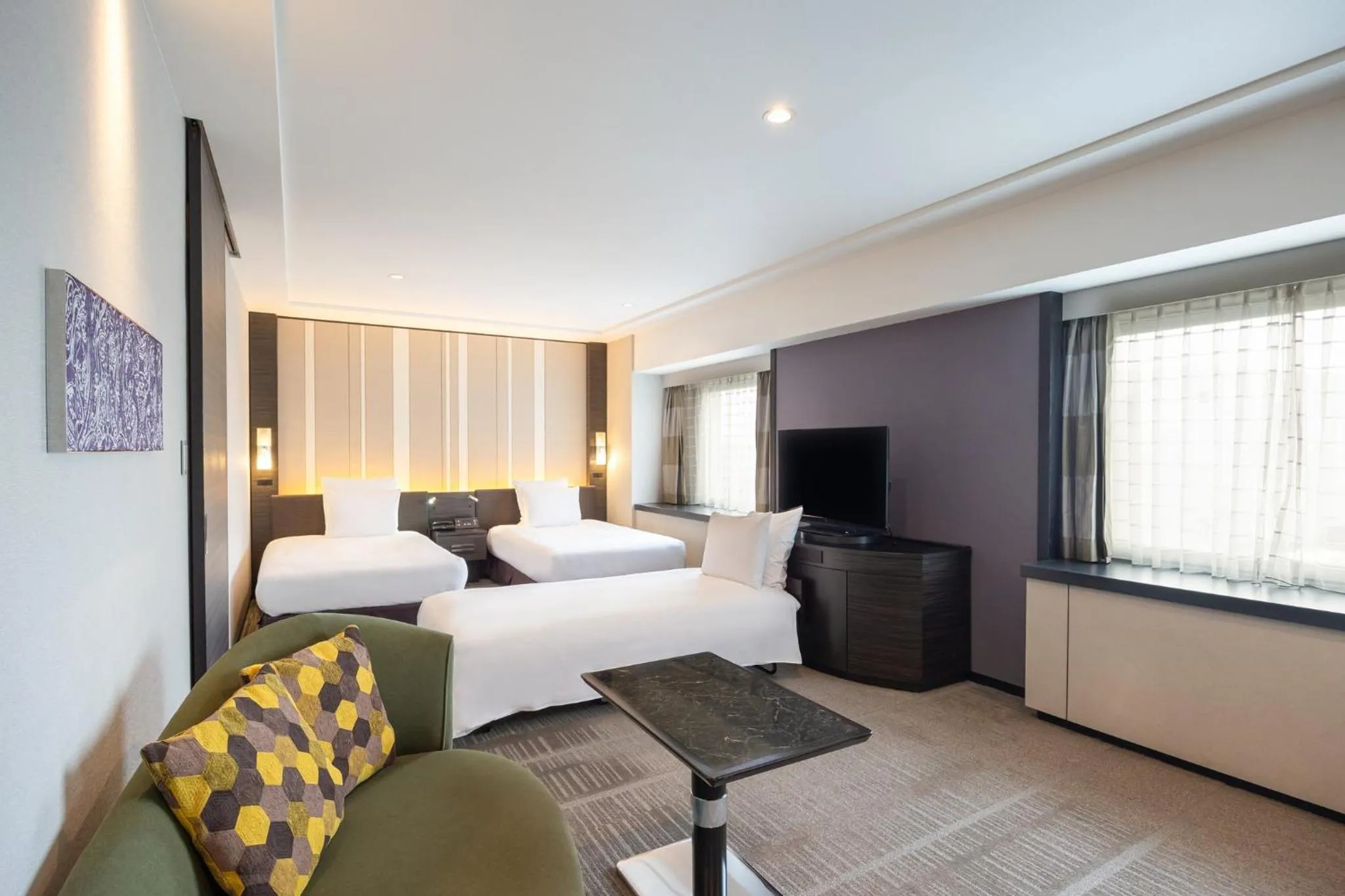 Photo of the whole room, Bed in ANA Crowne Plaza Fukuoka by IHG