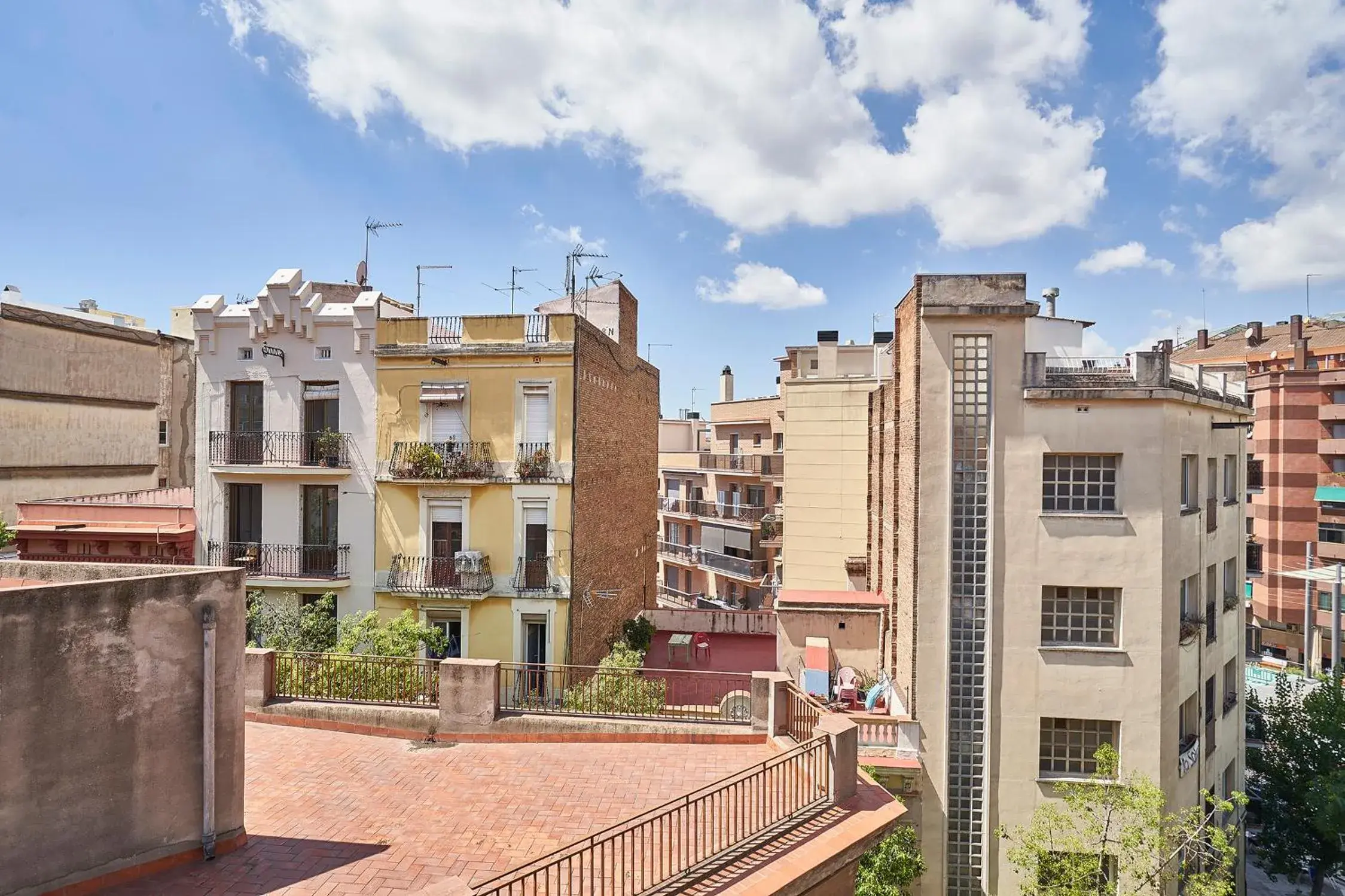 City view in Barcelona Sants Station Apartments City view in Barcelona Sants Station Apartments