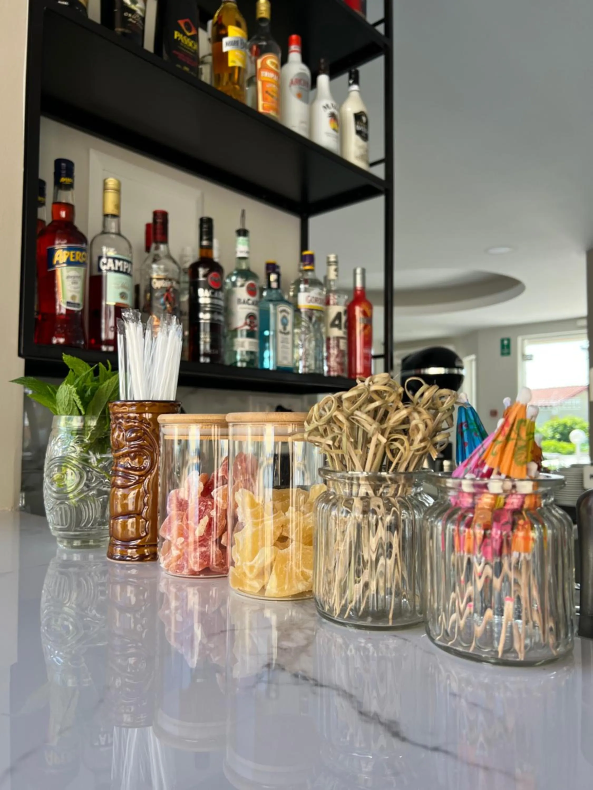 Lounge or bar in Mediterranea Apartments