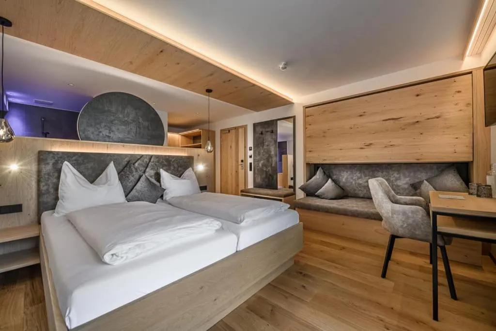 Bed in Hotel Hubertushof