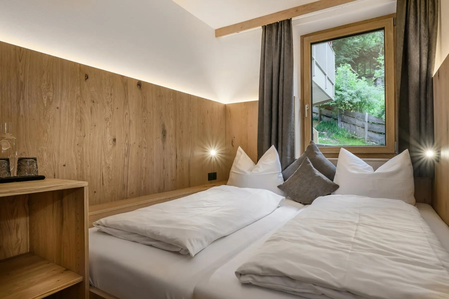 Bed in Hotel Hubertushof