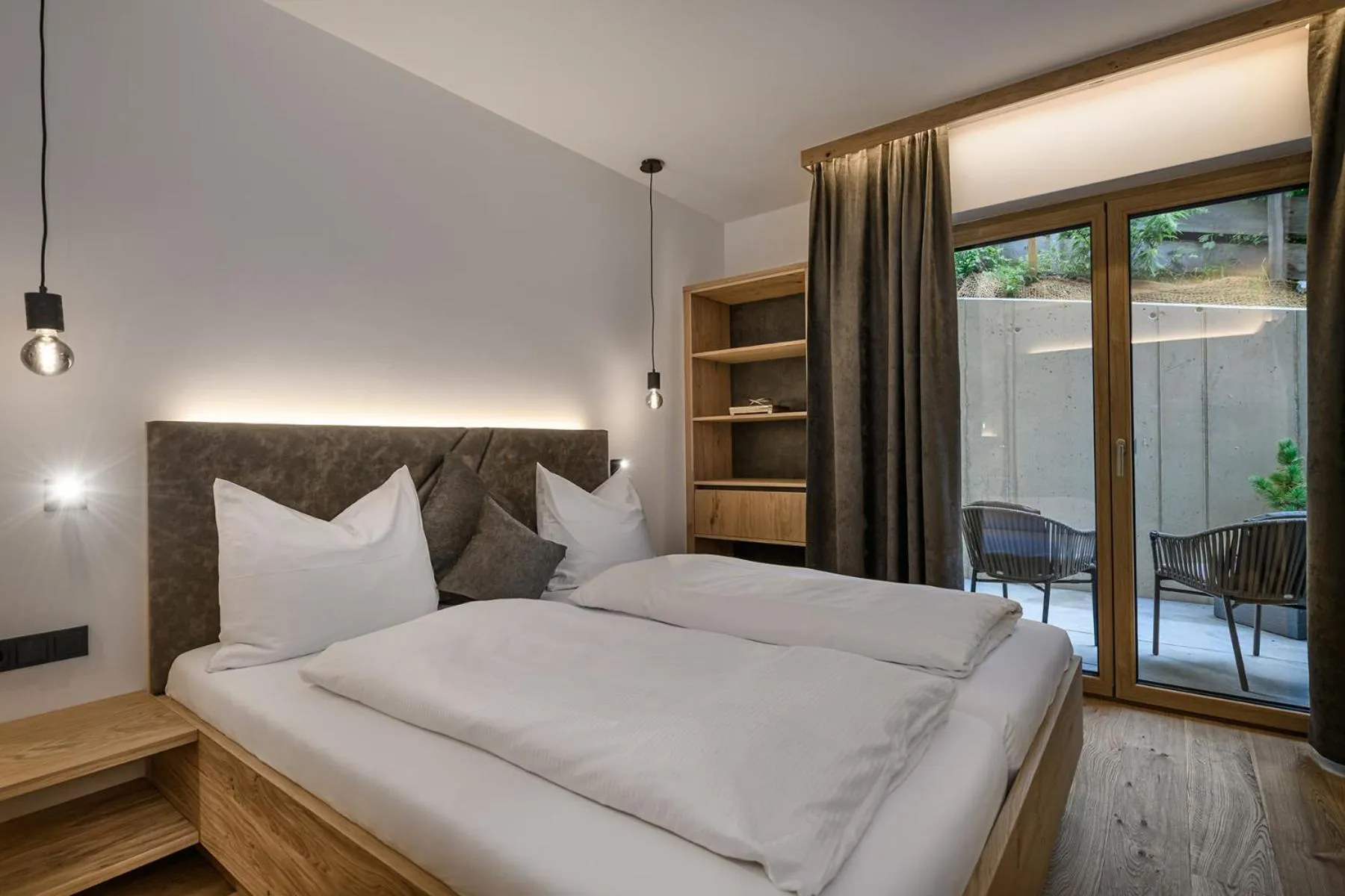 Bed in Hotel Hubertushof