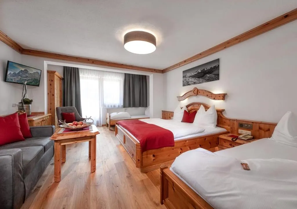 Bed in Hotel Hubertushof