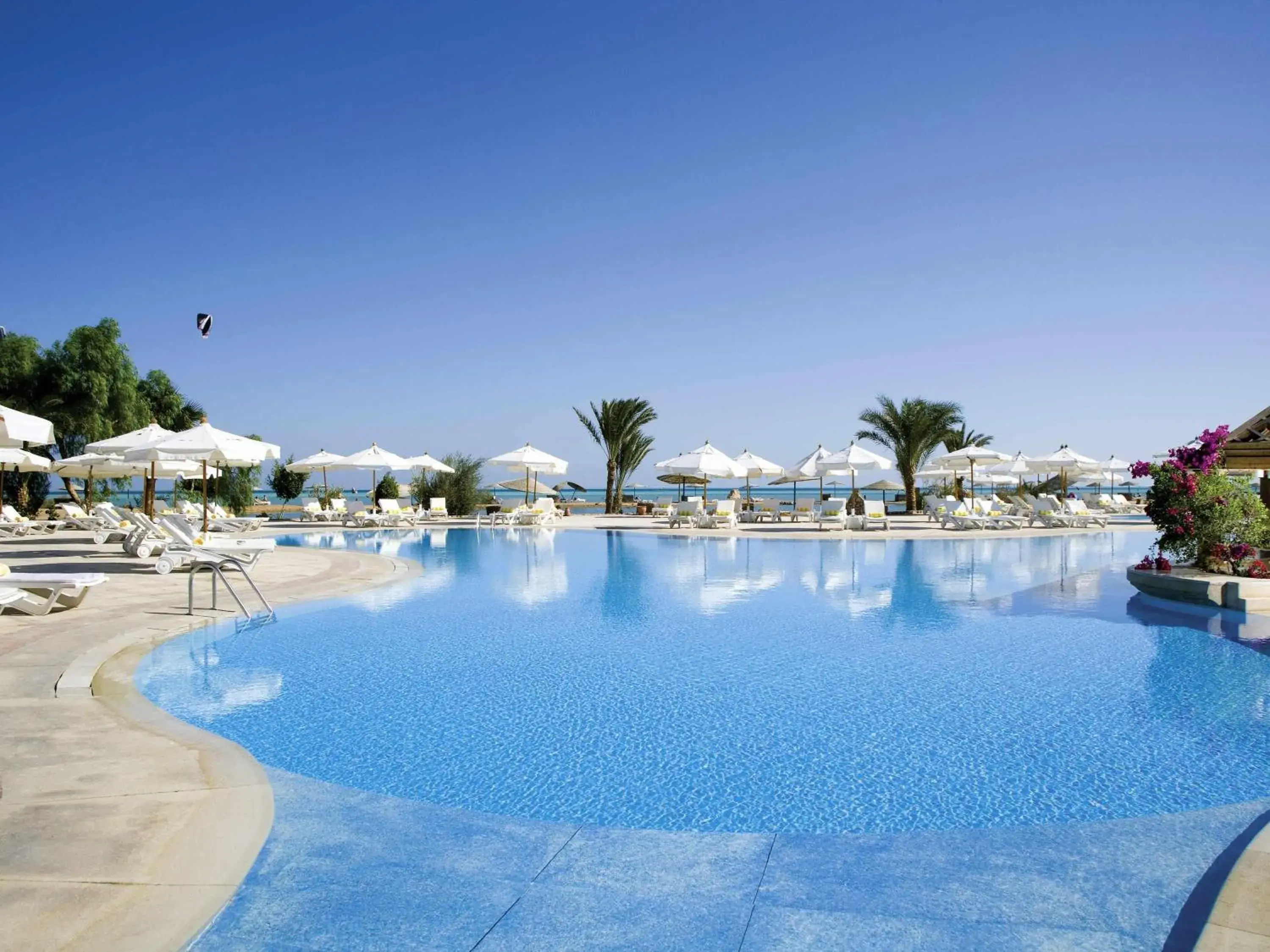 Pool view in Movenpick Resort & Spa El Gouna Pool view in Movenpick Resort & Spa El Gouna