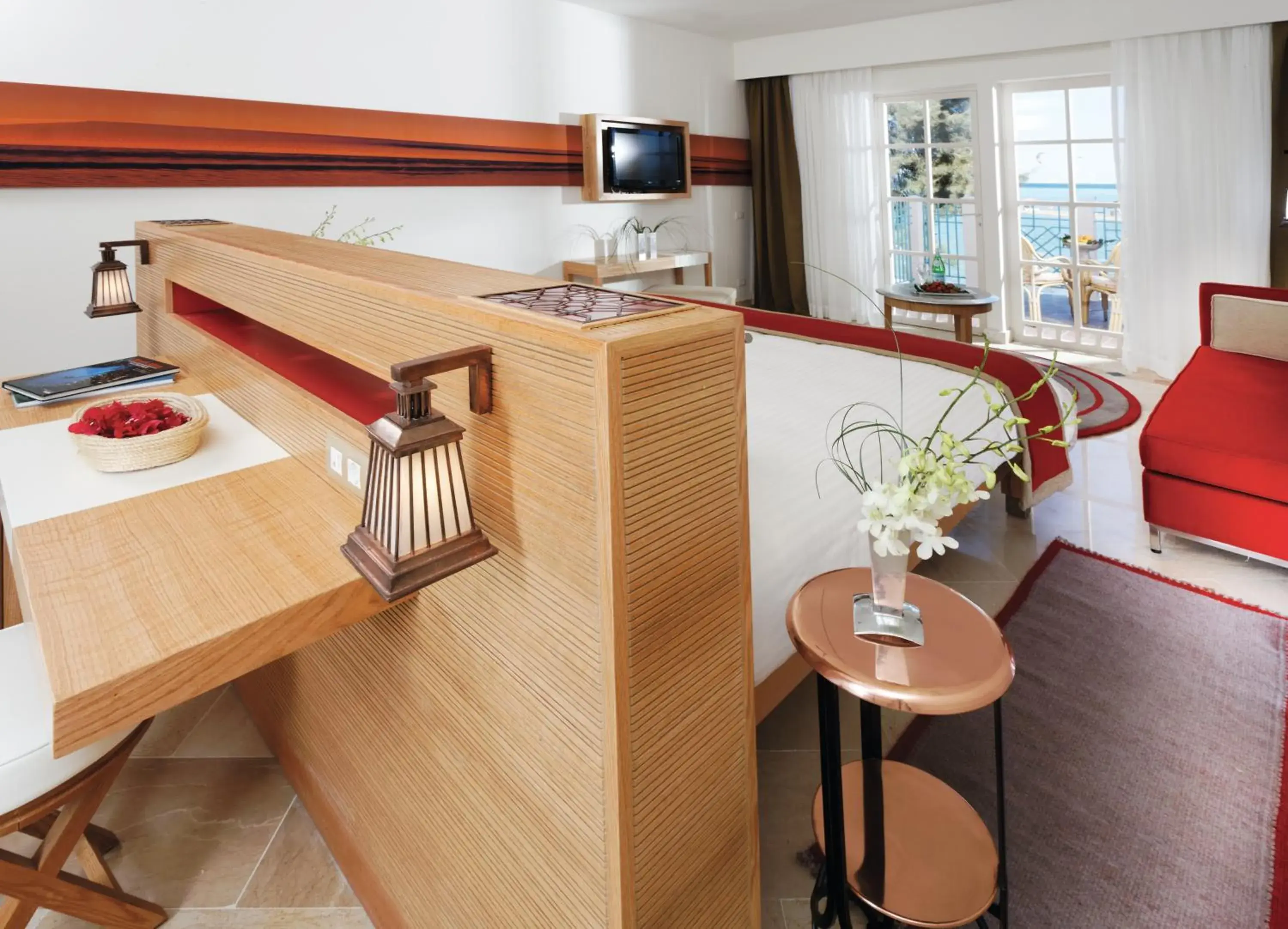 Deluxe King Room with Sea View in Movenpick Resort & Spa El Gouna Deluxe King Room with Sea View in Movenpick Resort & Spa El Gouna