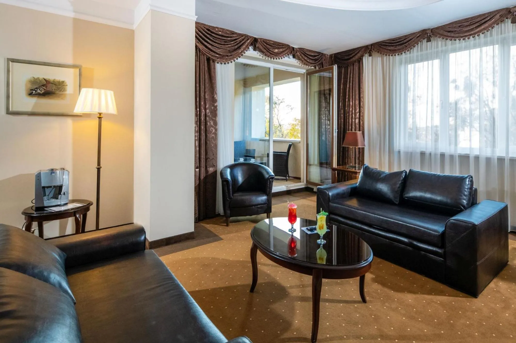 Patio in La Contessa Castle Hotel