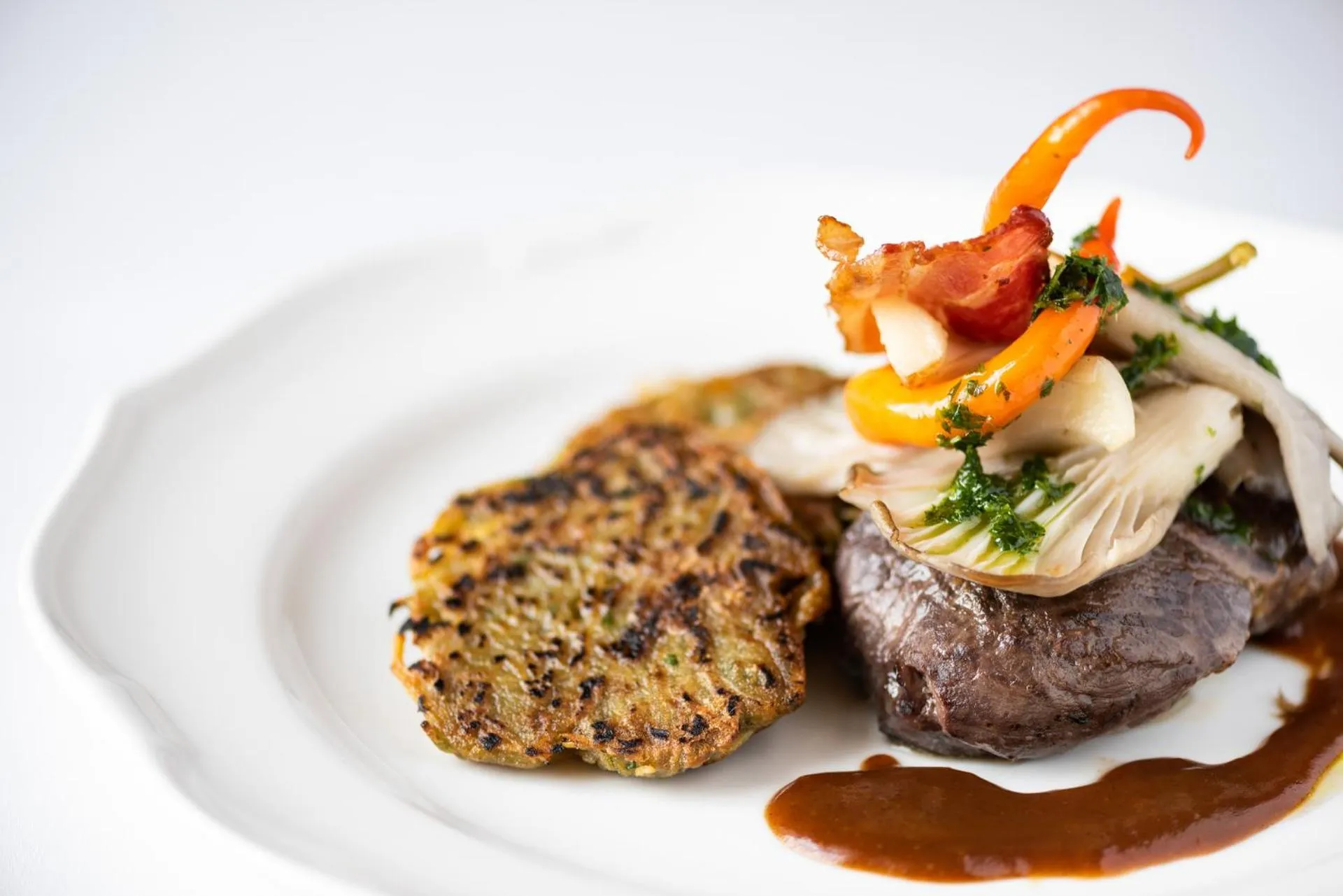 Food close-up in La Contessa Castle Hotel