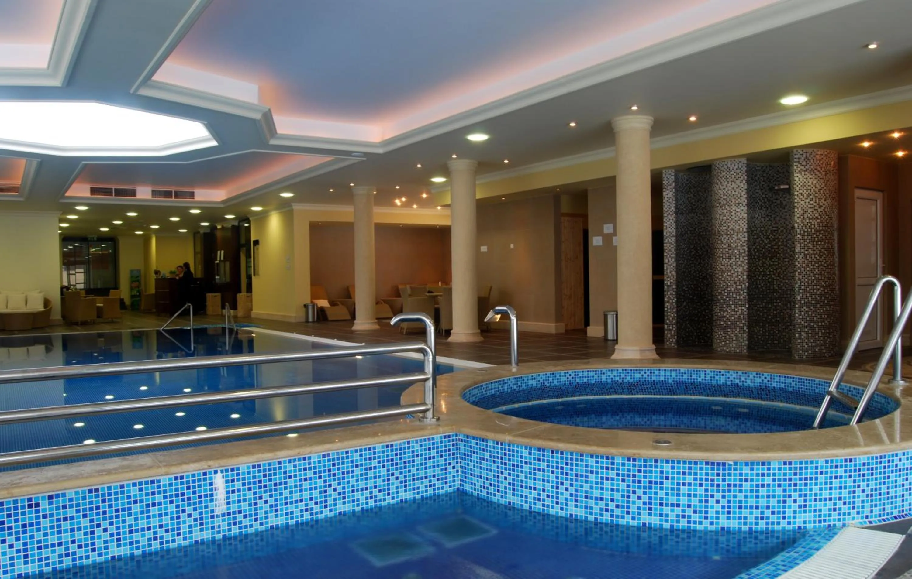 Pool view in La Contessa Castle Hotel