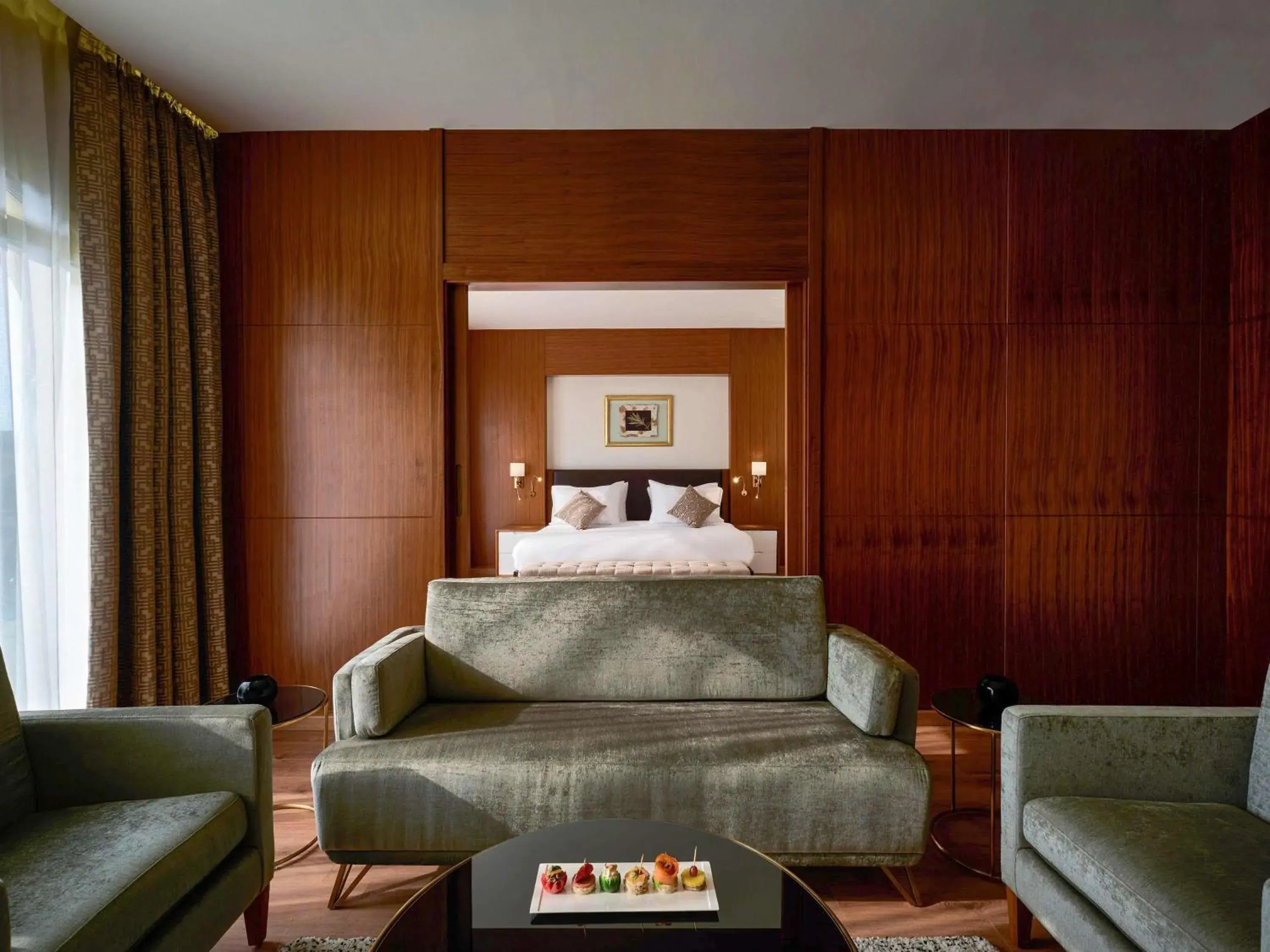 Bedroom, Bed in Mövenpick Hotel Cairo - Media City Bedroom, Bed in Mövenpick Hotel Cairo - Media City