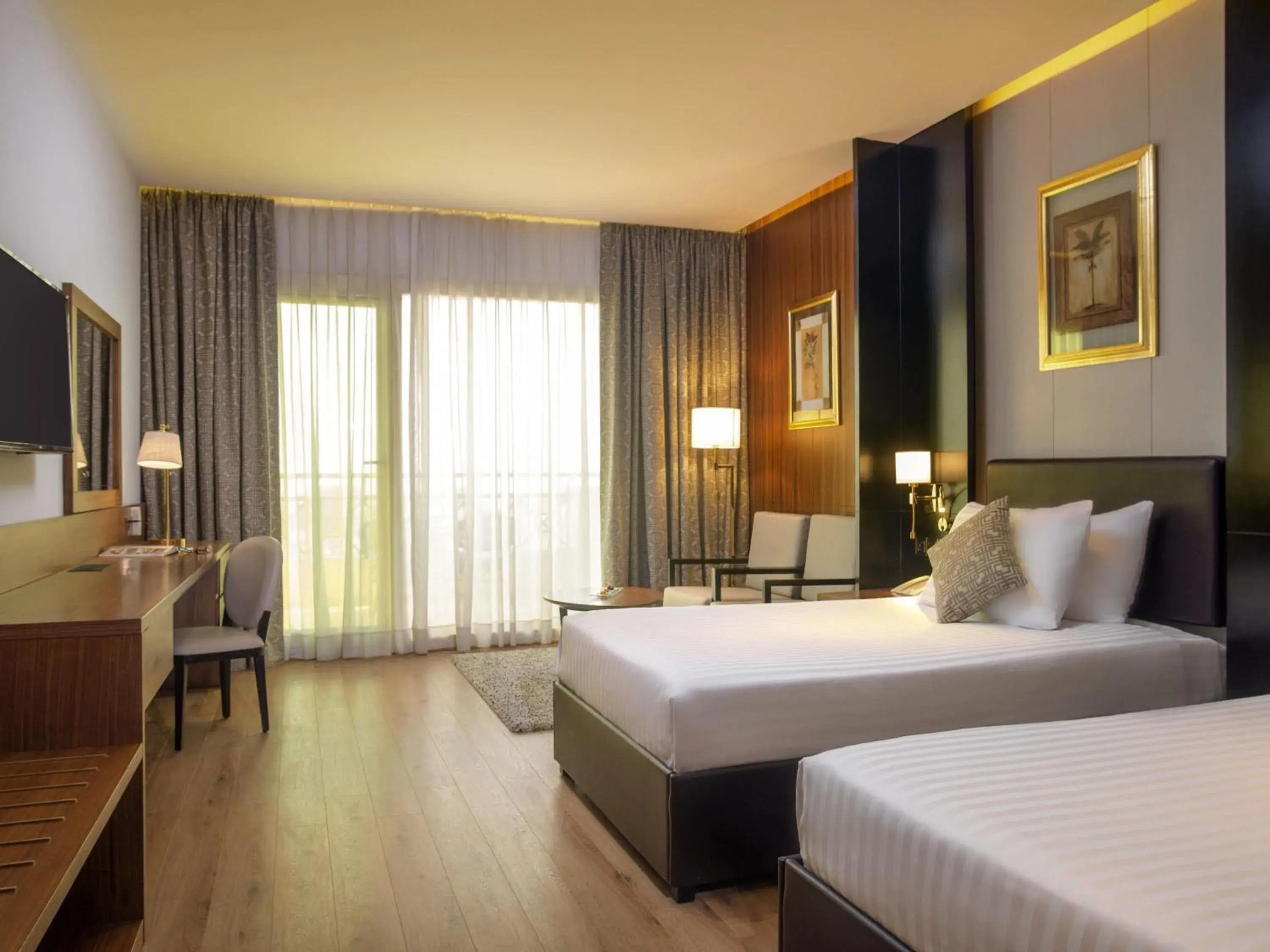 Bedroom, Bed in Mövenpick Hotel Cairo - Media City Bedroom, Bed in Mövenpick Hotel Cairo - Media City