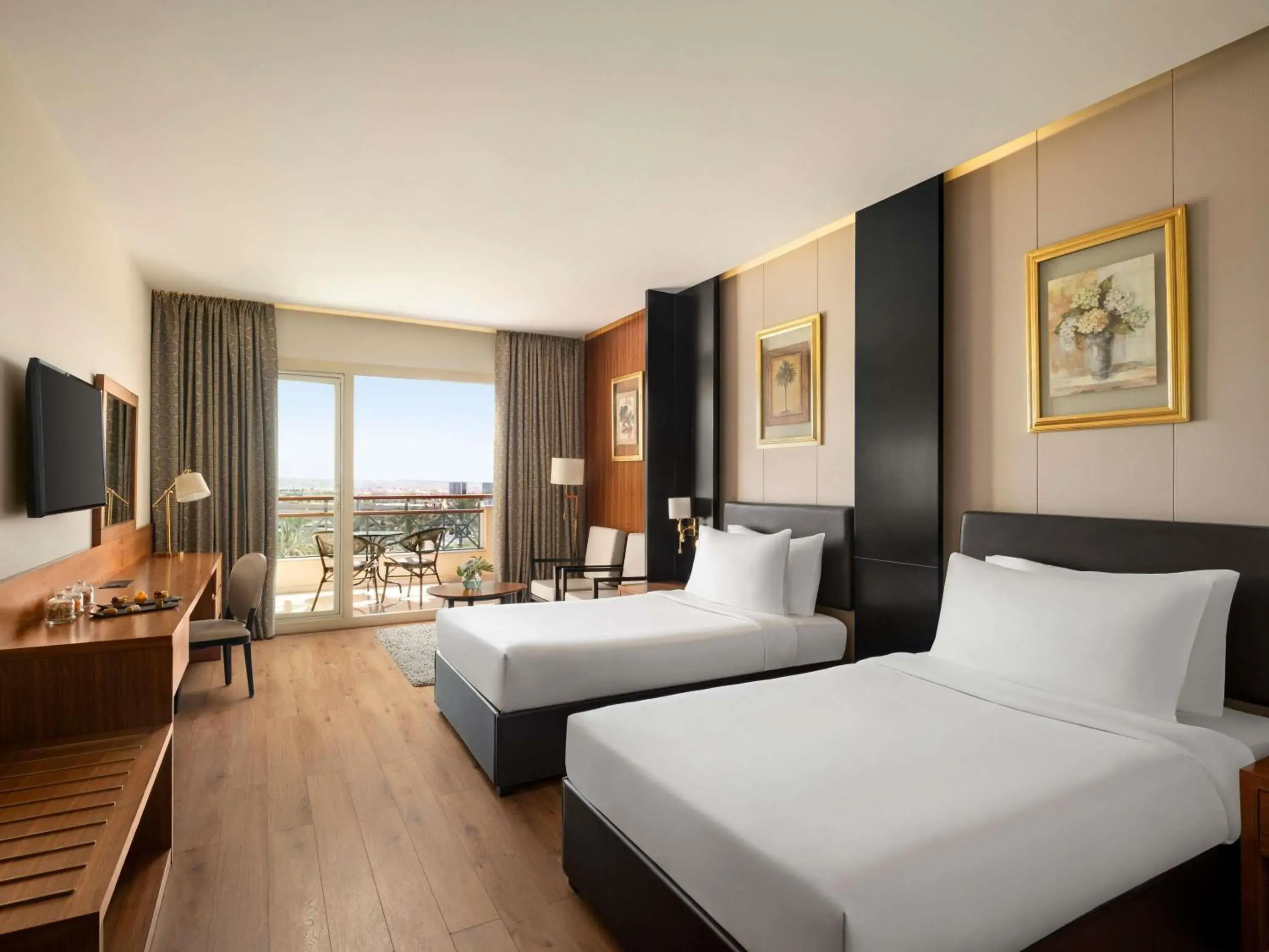 Bedroom, Bed in Mövenpick Hotel Cairo - Media City Bedroom, Bed in Mövenpick Hotel Cairo - Media City