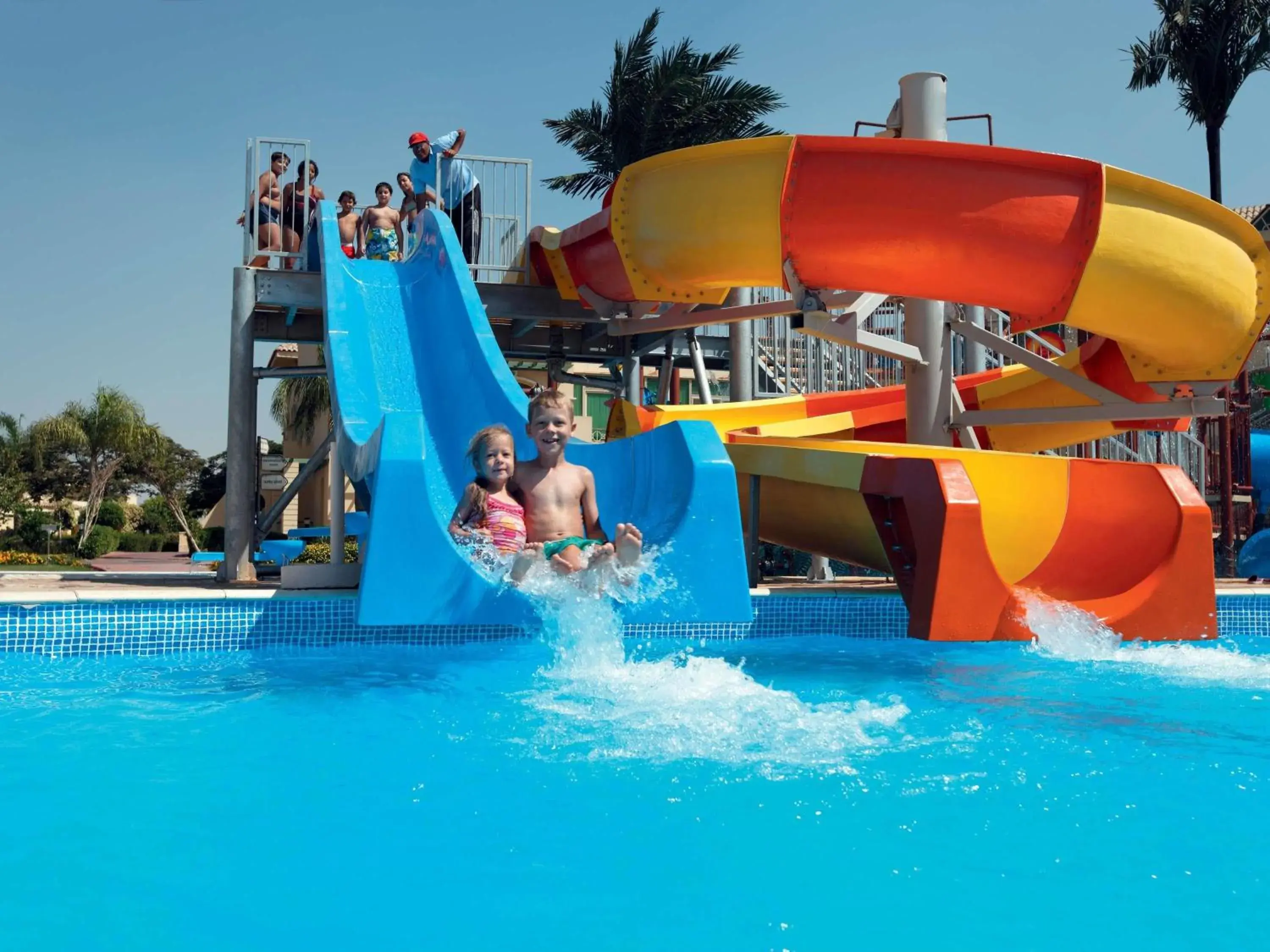 Pool view in Mövenpick Hotel Cairo - Media City Pool view in Mövenpick Hotel Cairo - Media City