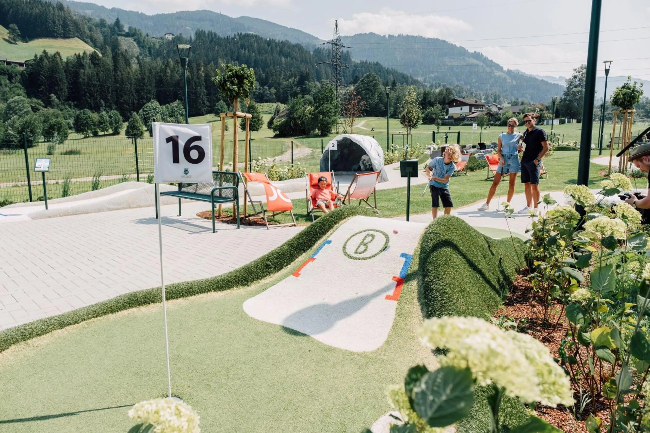 Golfcourse in Hotel Forsthof