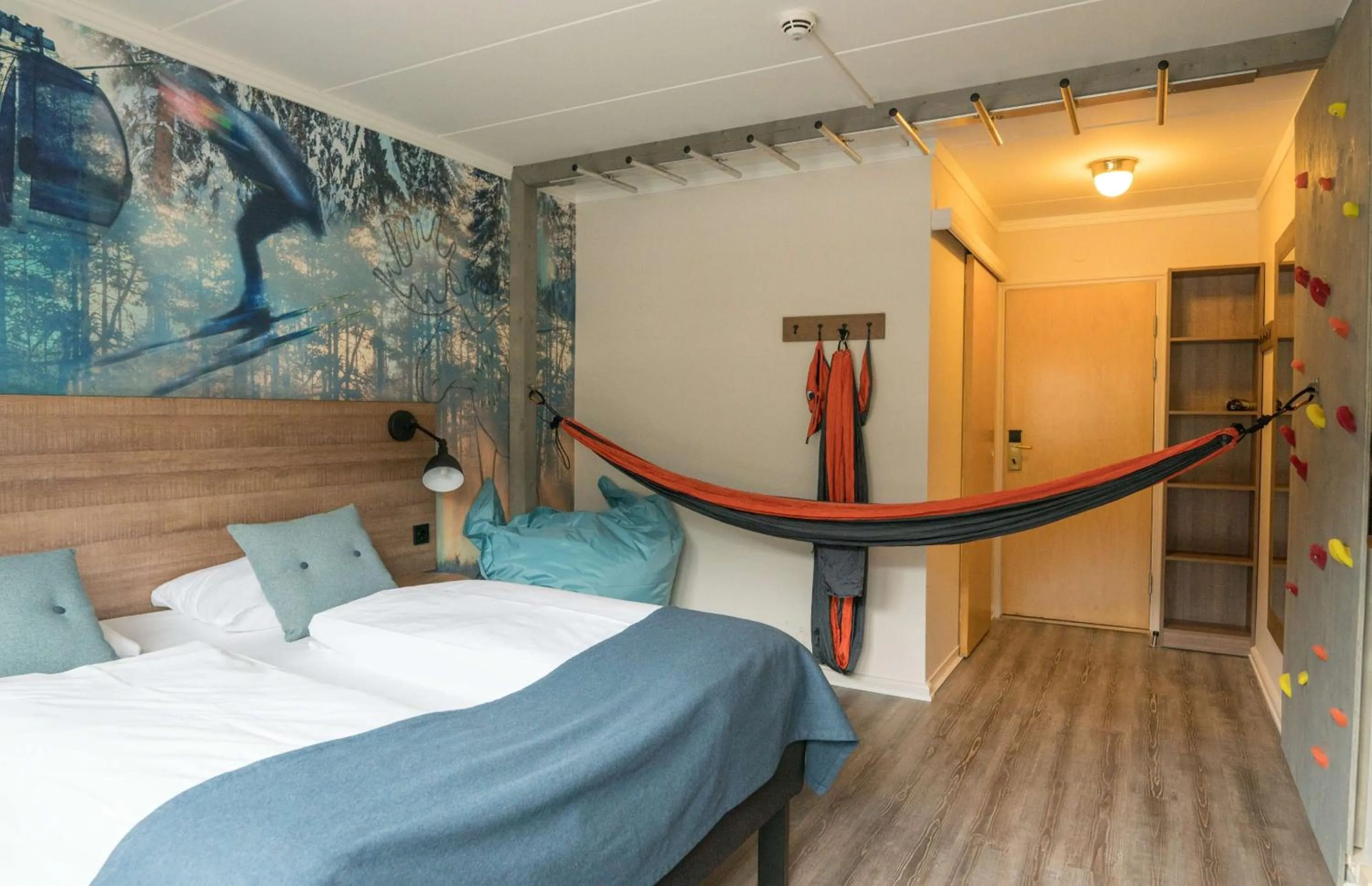 Bedroom, Bed in Scandic Hafjell