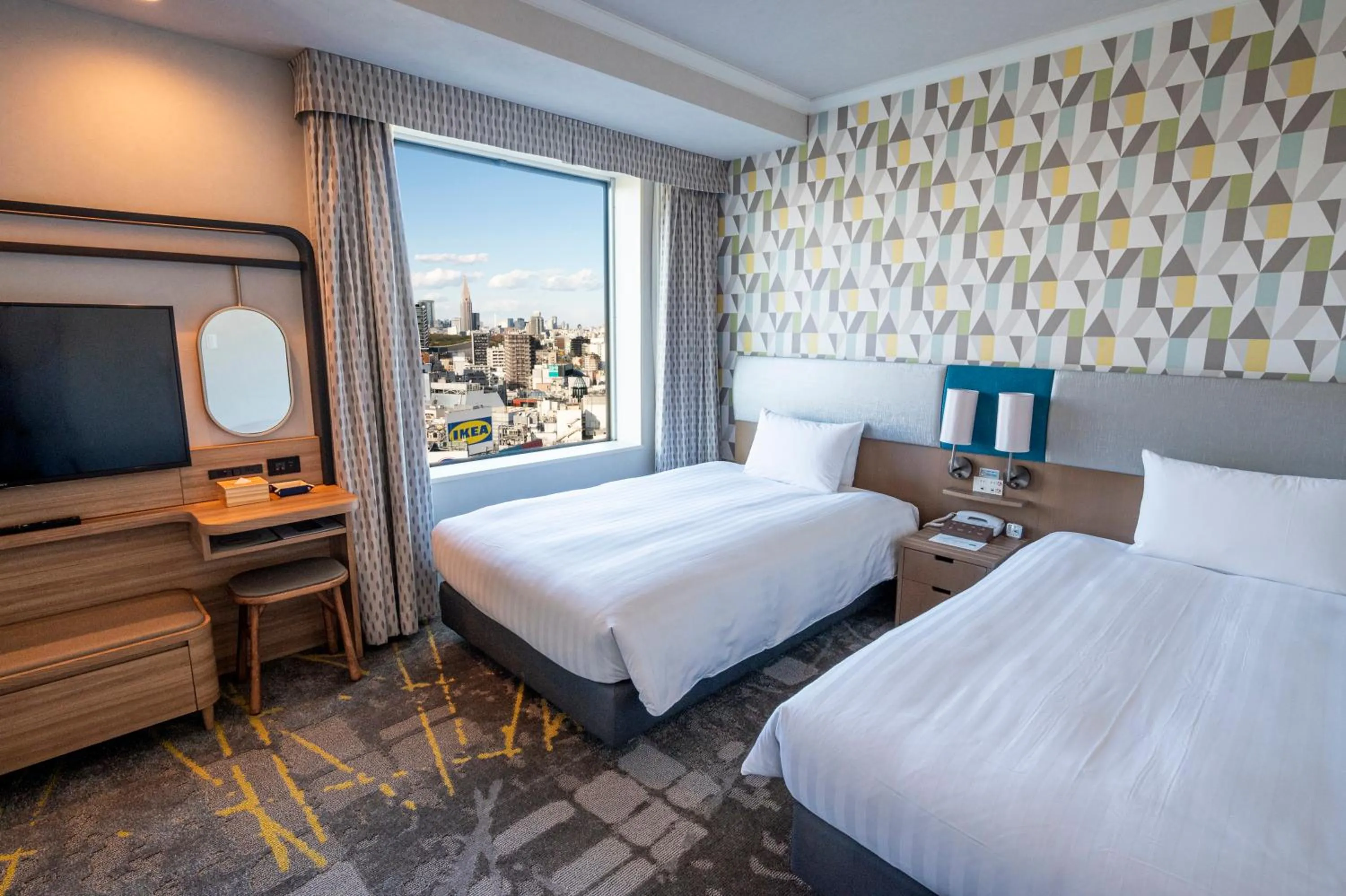 Bed in Shibuya Excel Hotel Tokyu