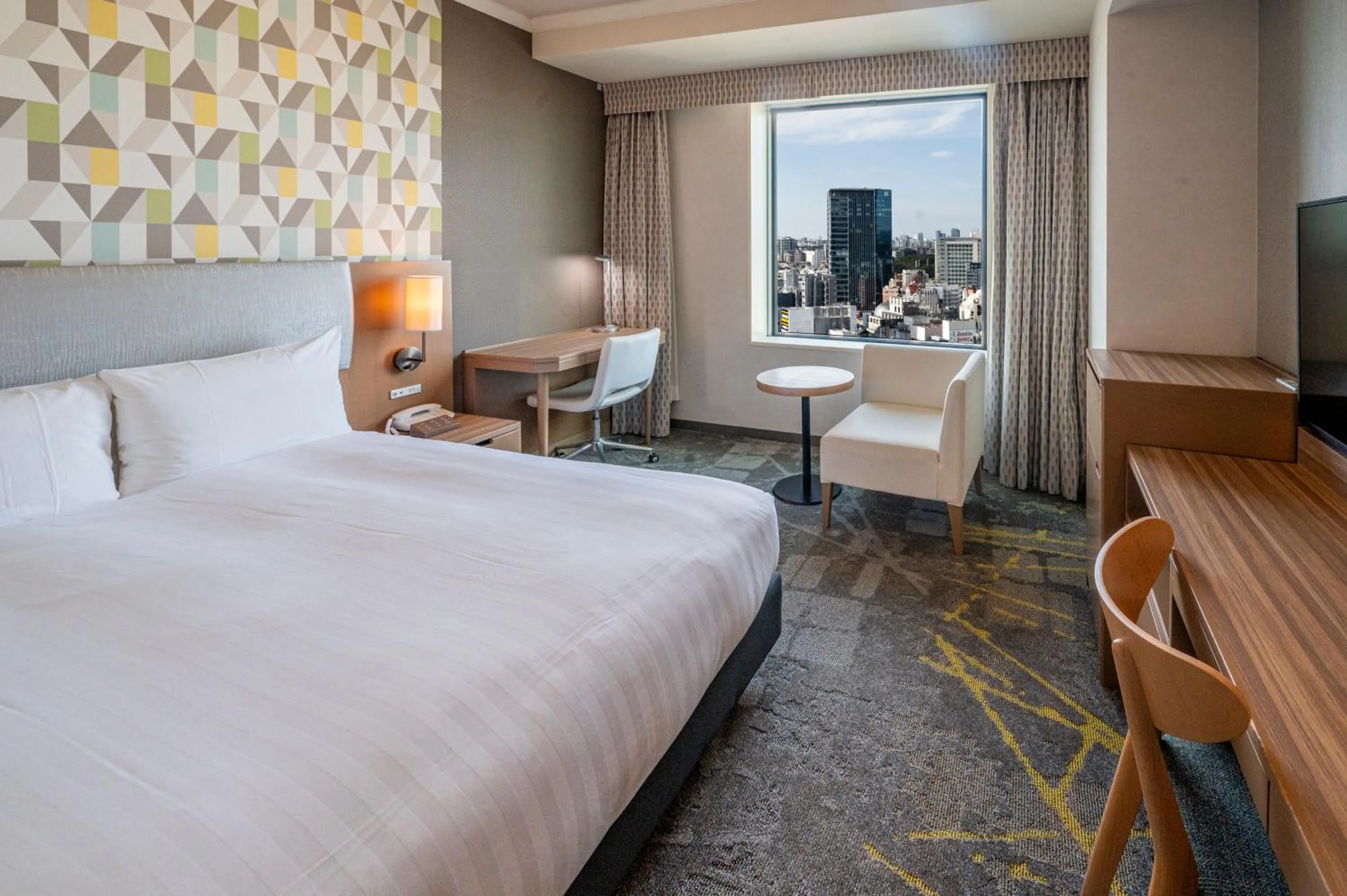 Bed in Shibuya Excel Hotel Tokyu