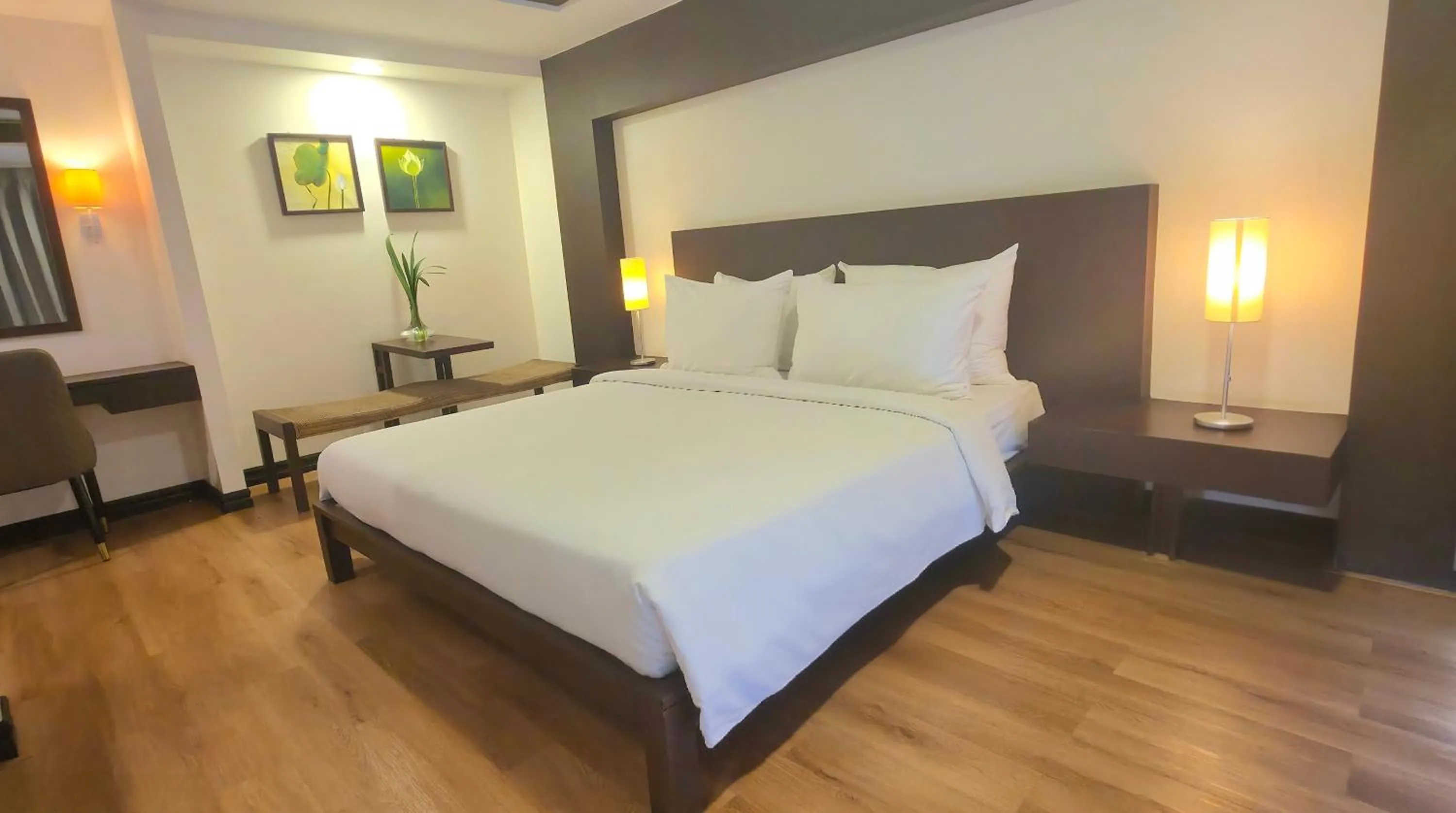 Bed in City Inn Vientiane