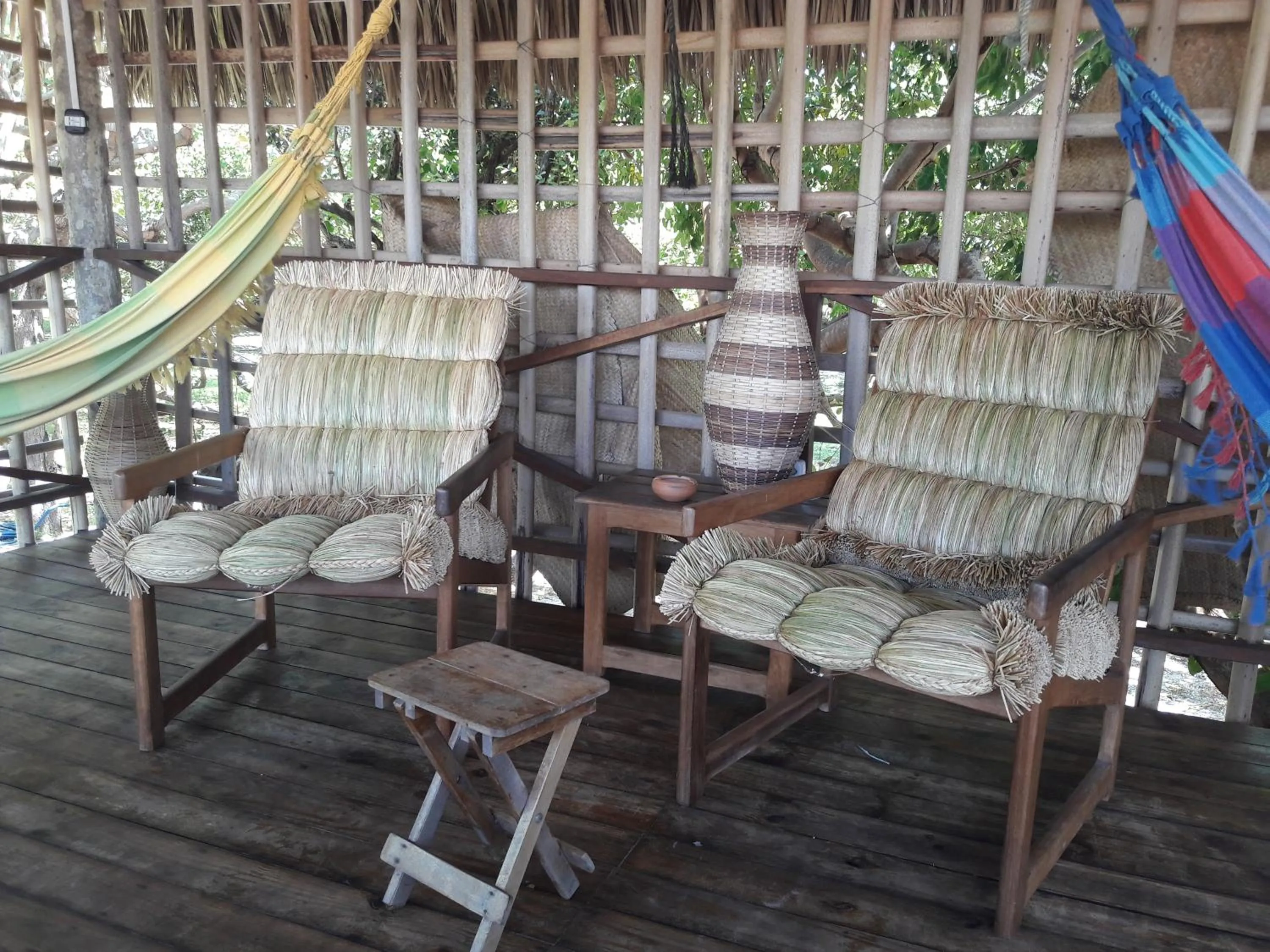 Seating area in Ciamat Camp