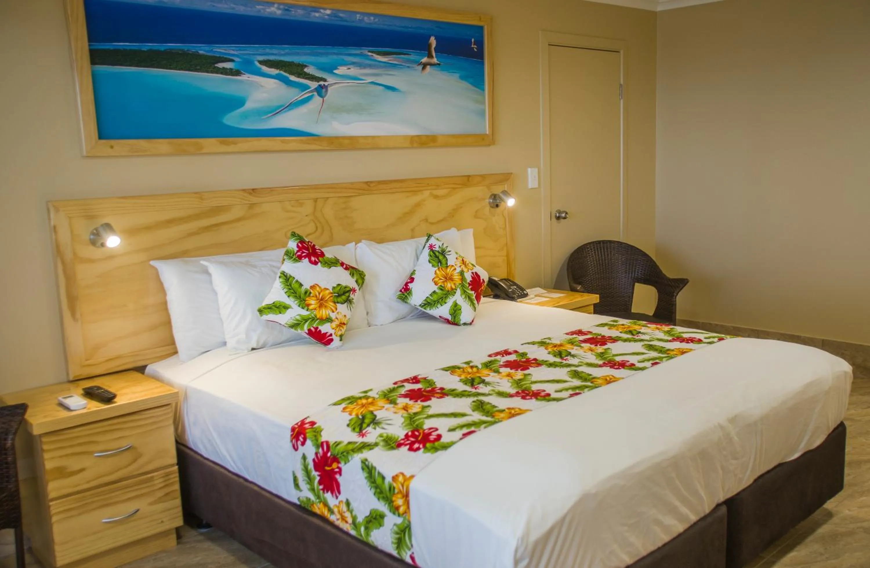 Bed in The Edgewater Resort & Spa