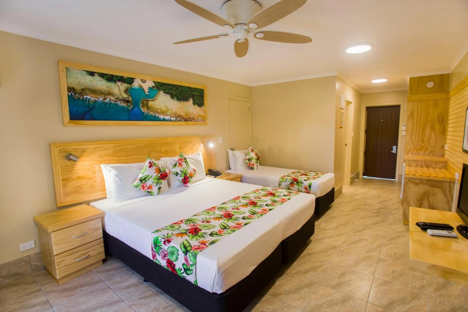 Bed in The Edgewater Resort & Spa