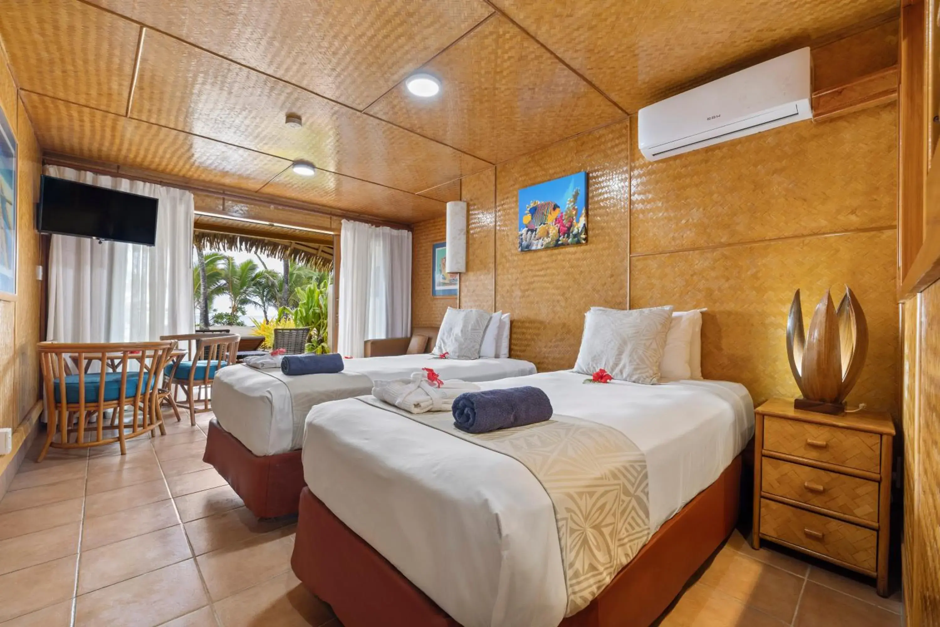 Bed in Sanctuary Rarotonga on the Beach (Adults Only) Bed in Sanctuary Rarotonga on the Beach (Adults Only)