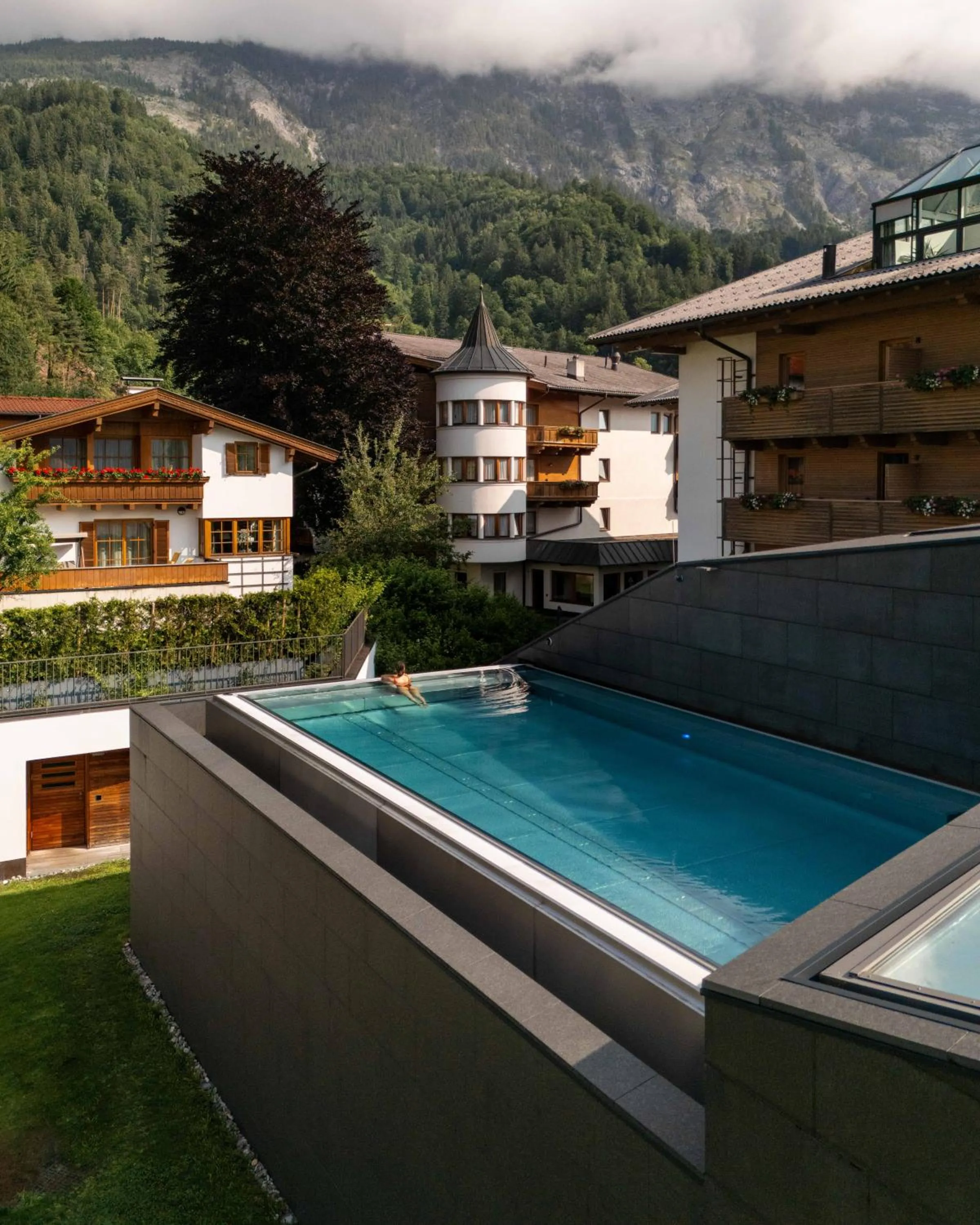 Pool view in Luxury All Inclusive Resort Schwarzbrunn 4 Sterne Superior