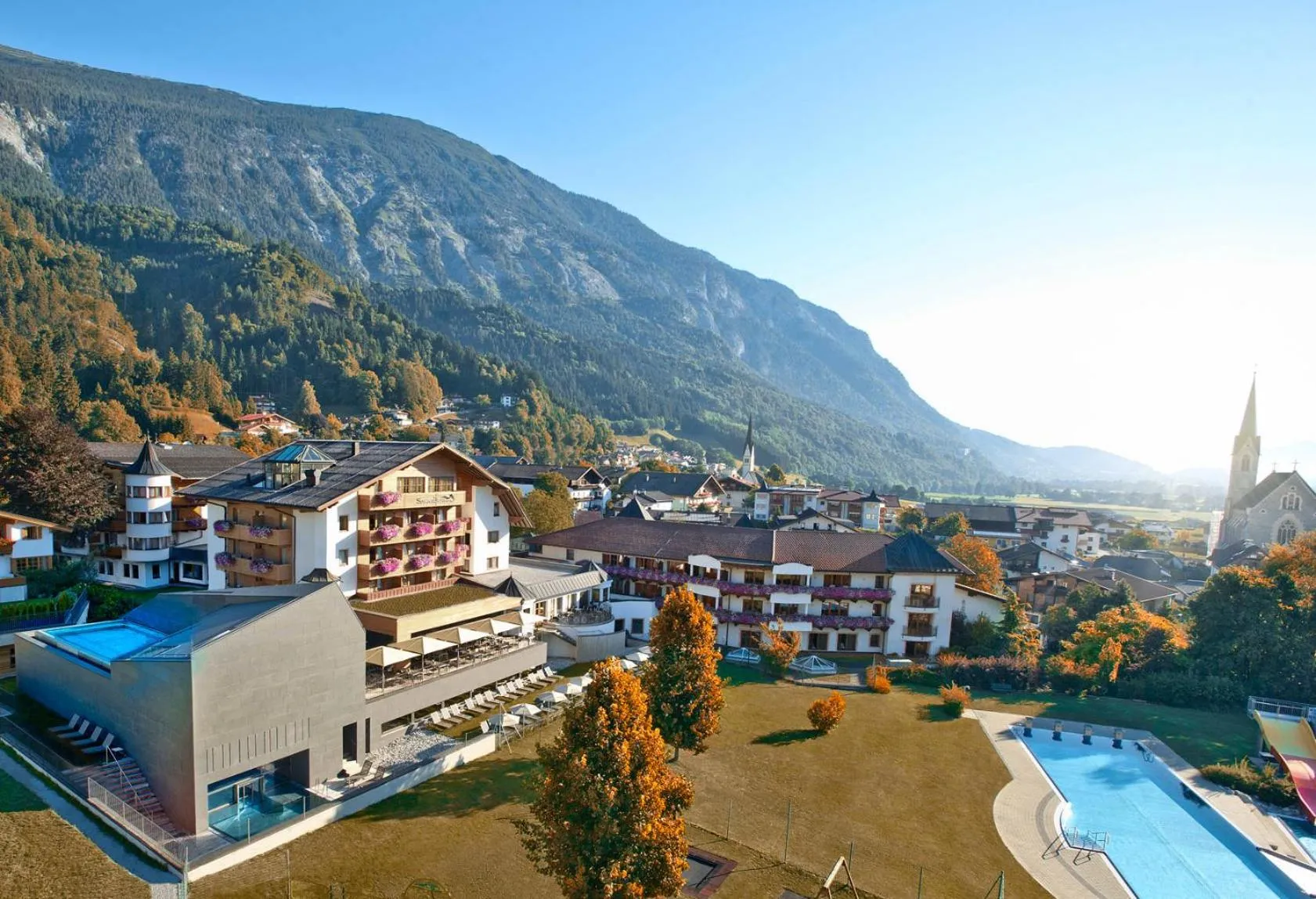 Property building in Luxury All Inclusive Resort Schwarzbrunn 4 Sterne Superior