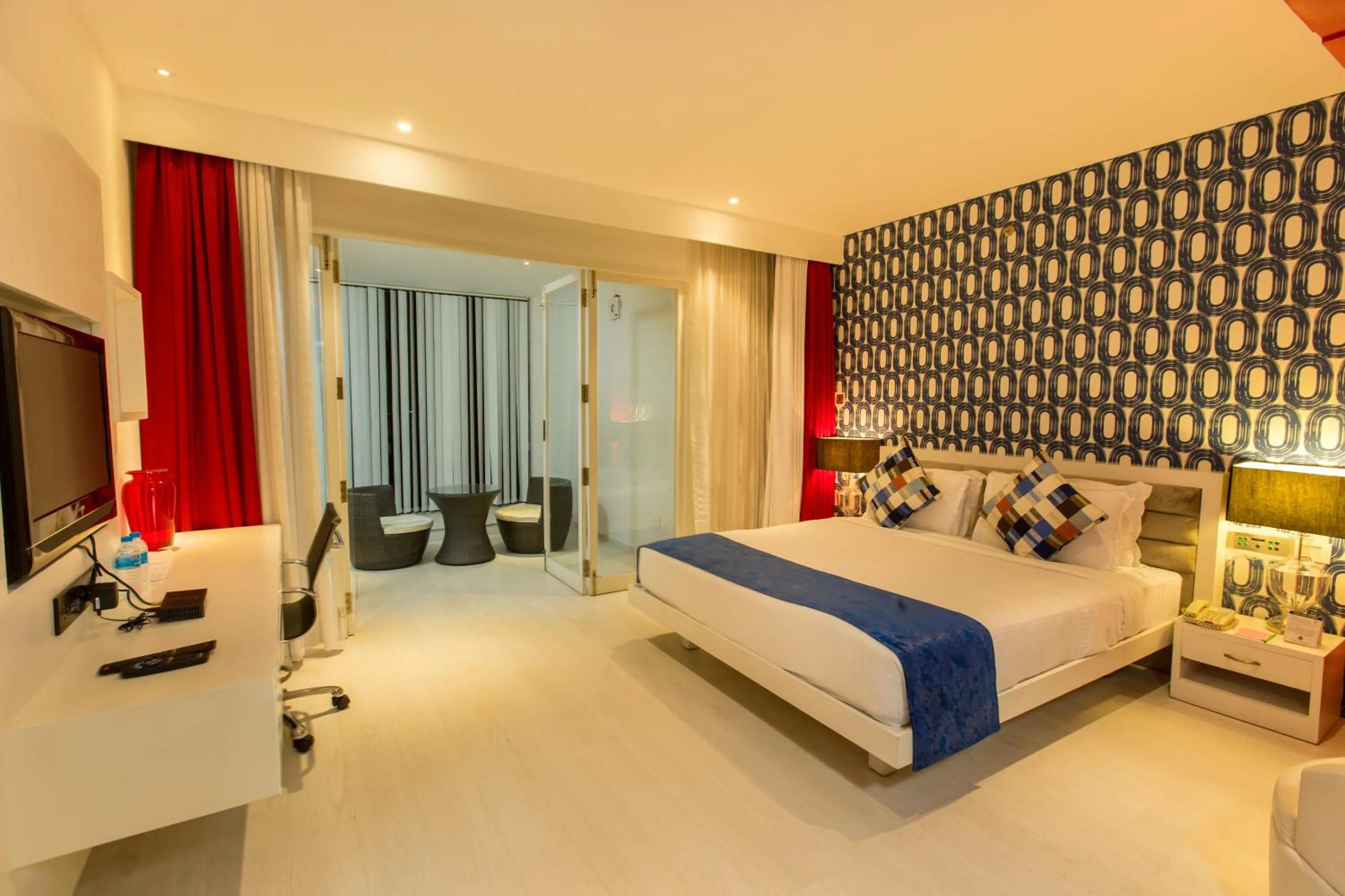 Photo of the whole room, Bed in M Inn