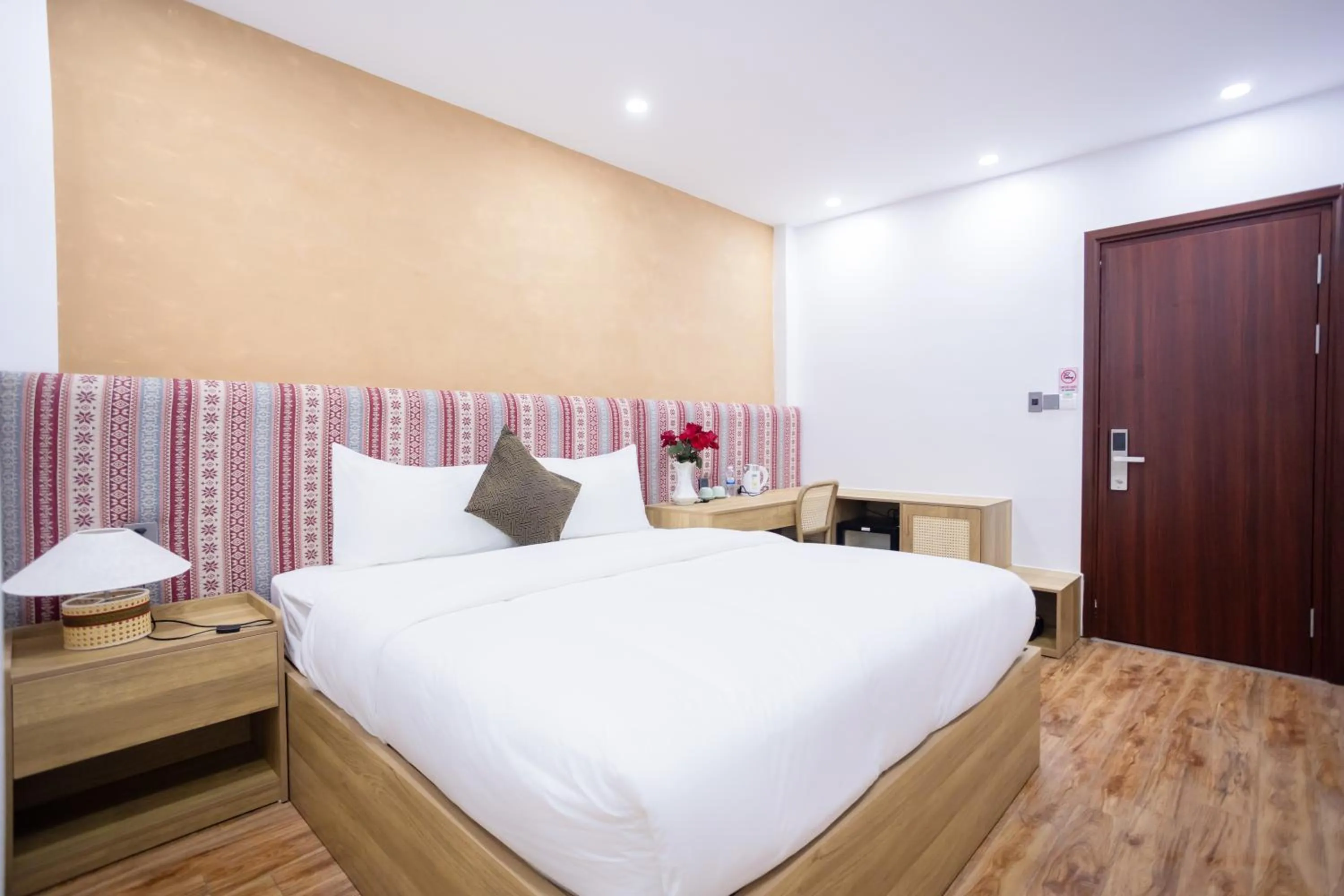 Bed in Sao Mai Bac Ha Hotel