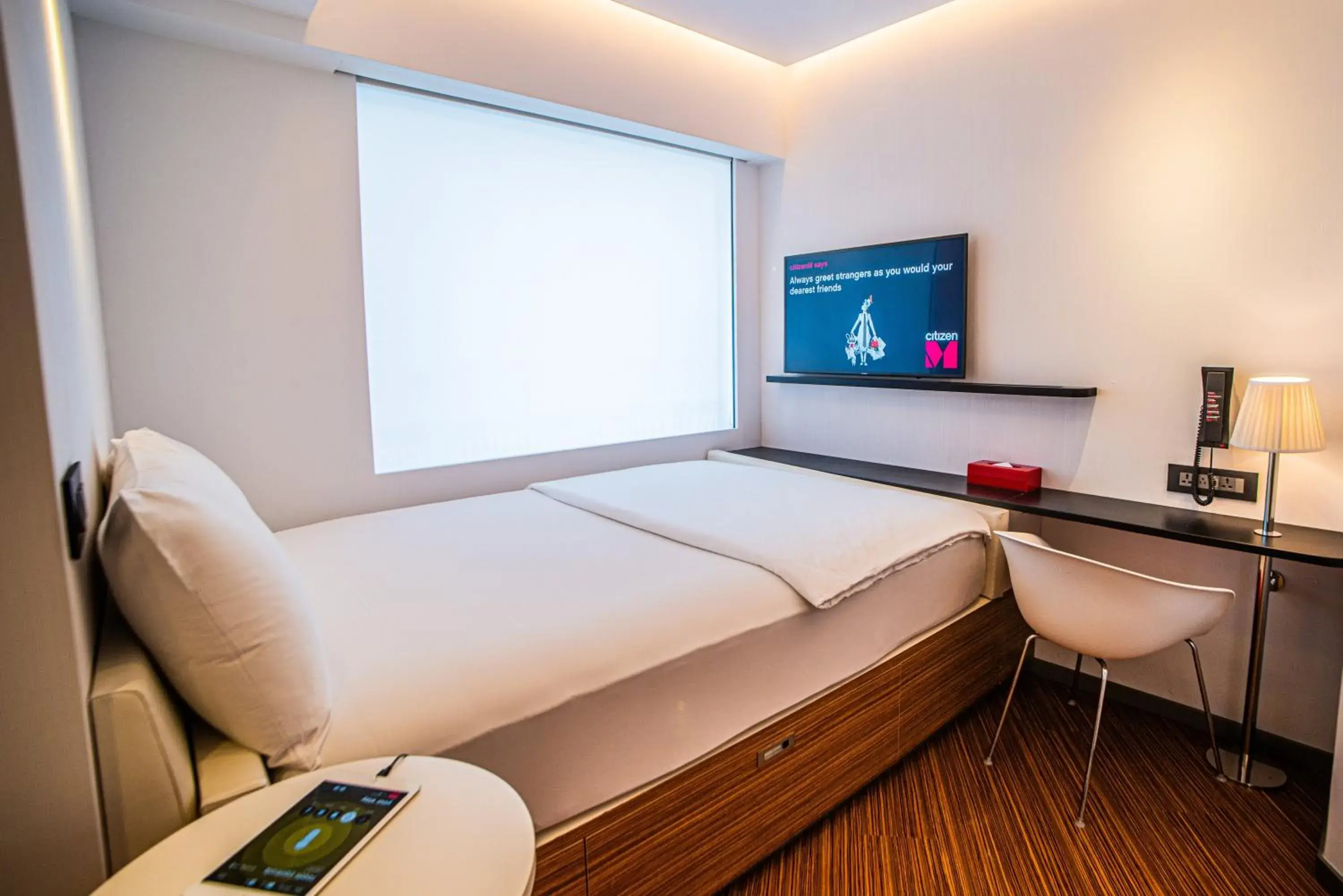 Photo of the whole room, Bed in citizenM Taipei North Gate Photo of the whole room, Bed in citizenM Taipei North Gate