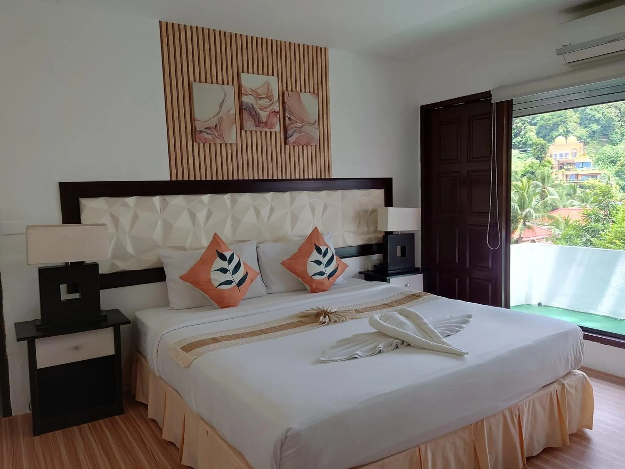 Bedroom, Bed in On The Hill Karon Resort