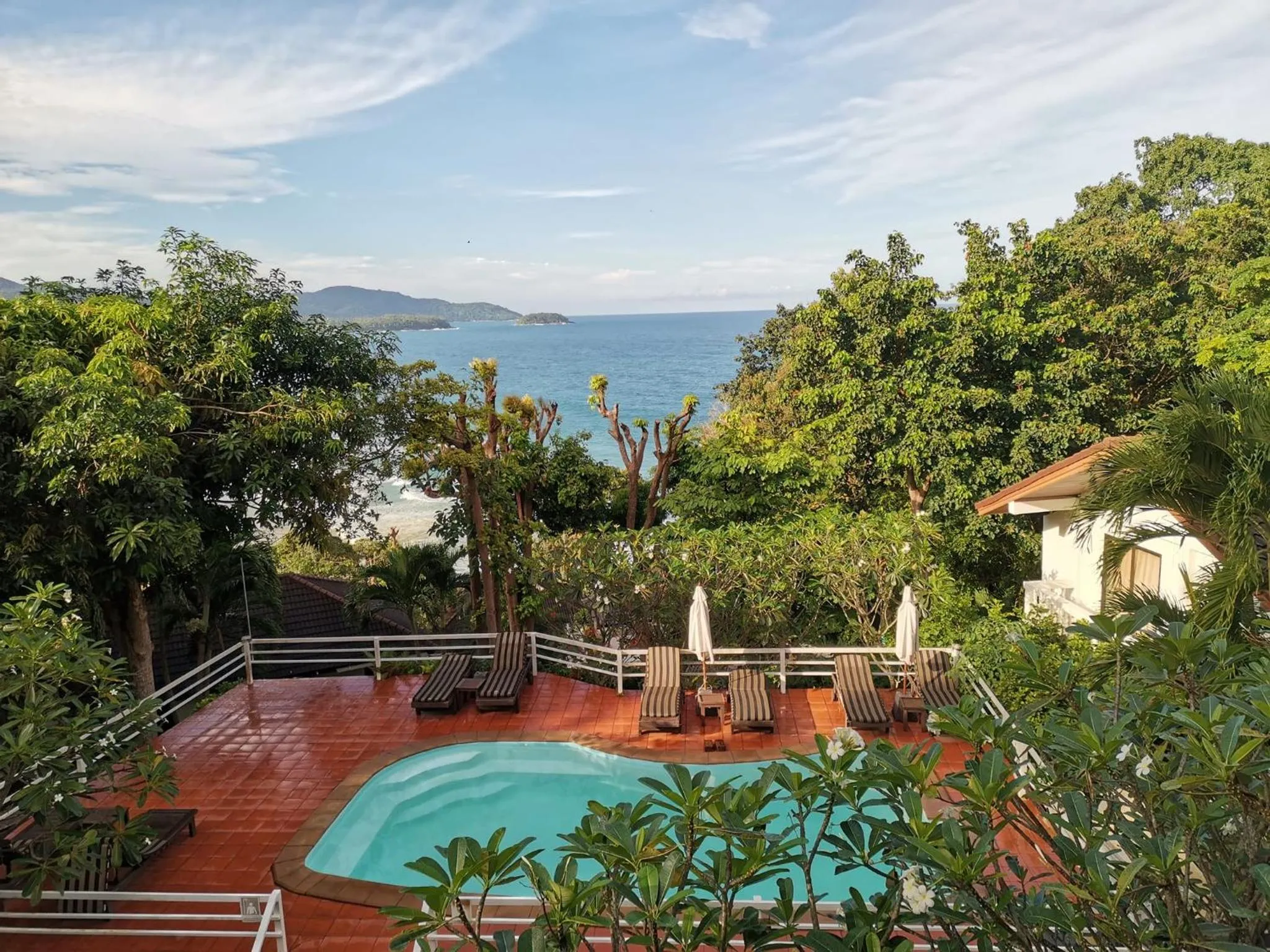 Pool view in On The Hill Karon Resort