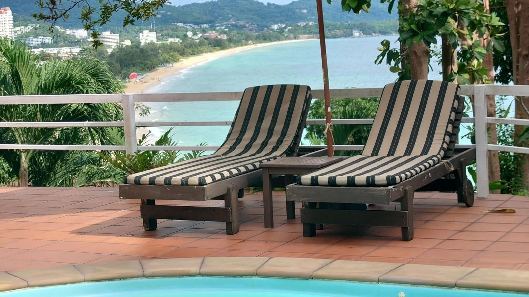 Pool view in On The Hill Karon Resort