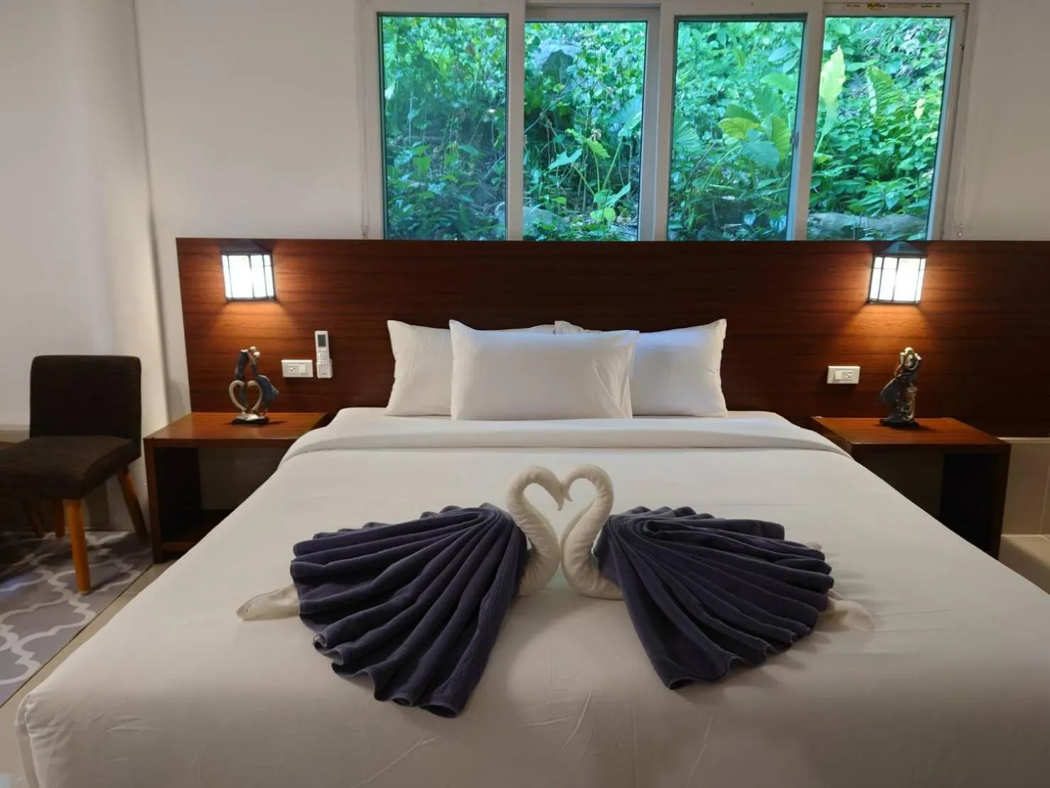 Bedroom, Bed in On The Hill Karon Resort